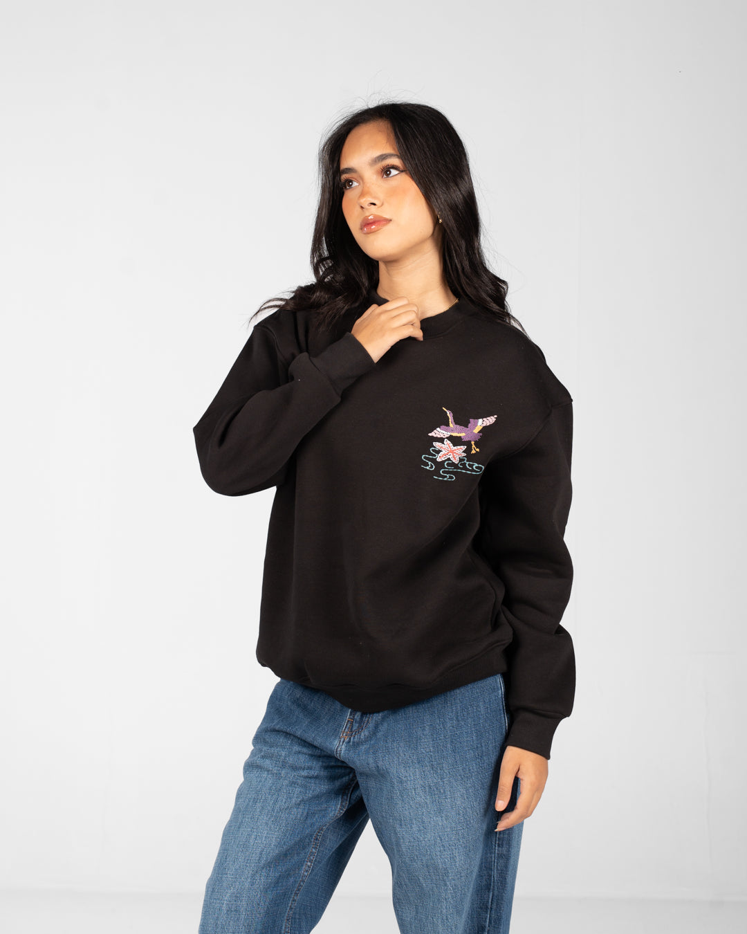 Women Double Printed Sweatshirt