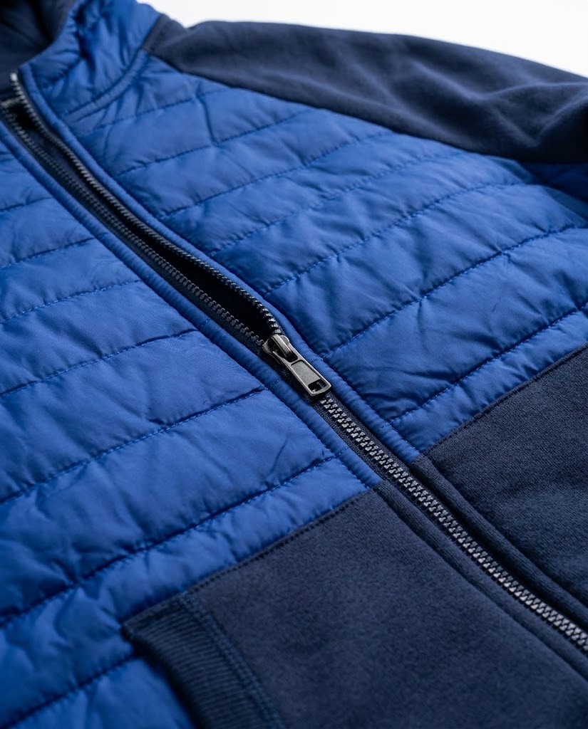 Men’s Puffer Panel Fleece Hoodie