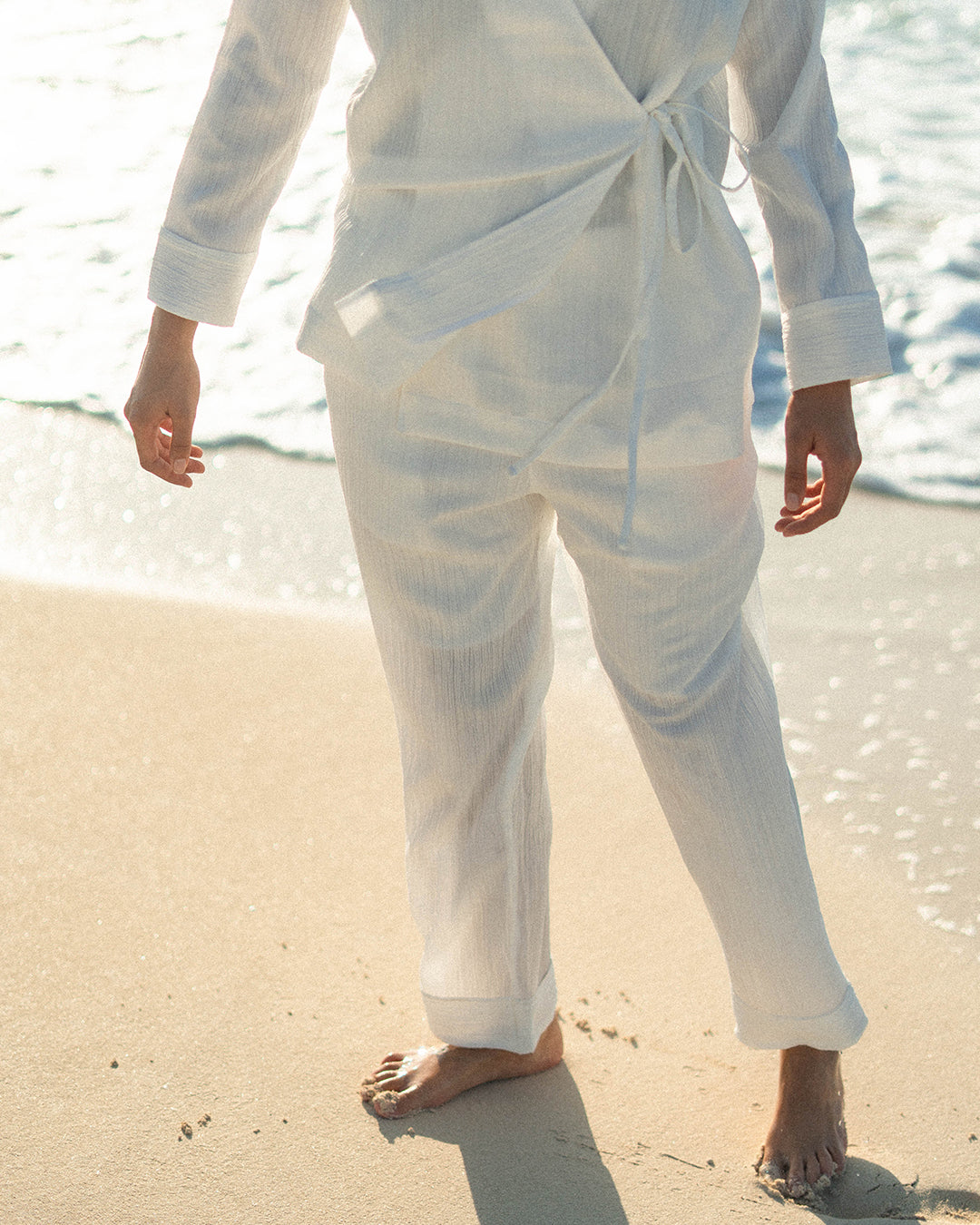 Women Crinkled Pants