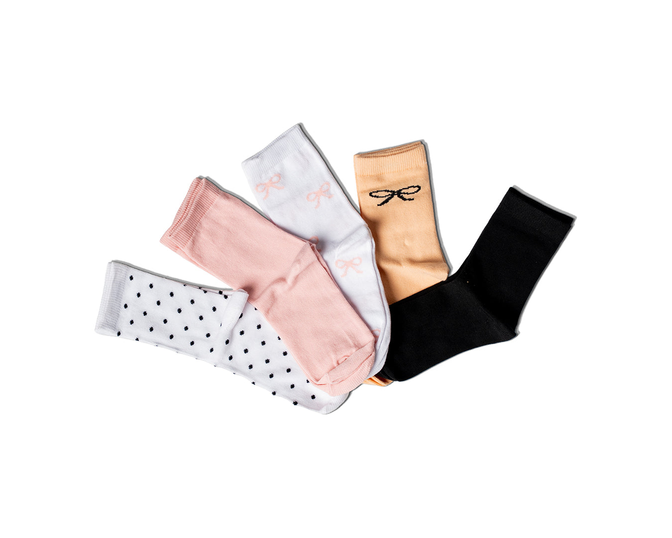 Girls Cotton Socks Print Pack5