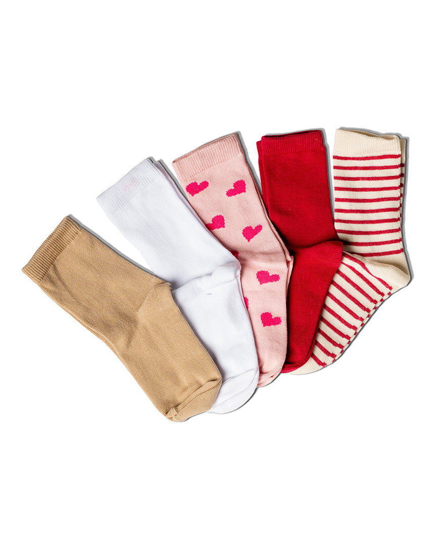 Girls Cotton Socks Pack5