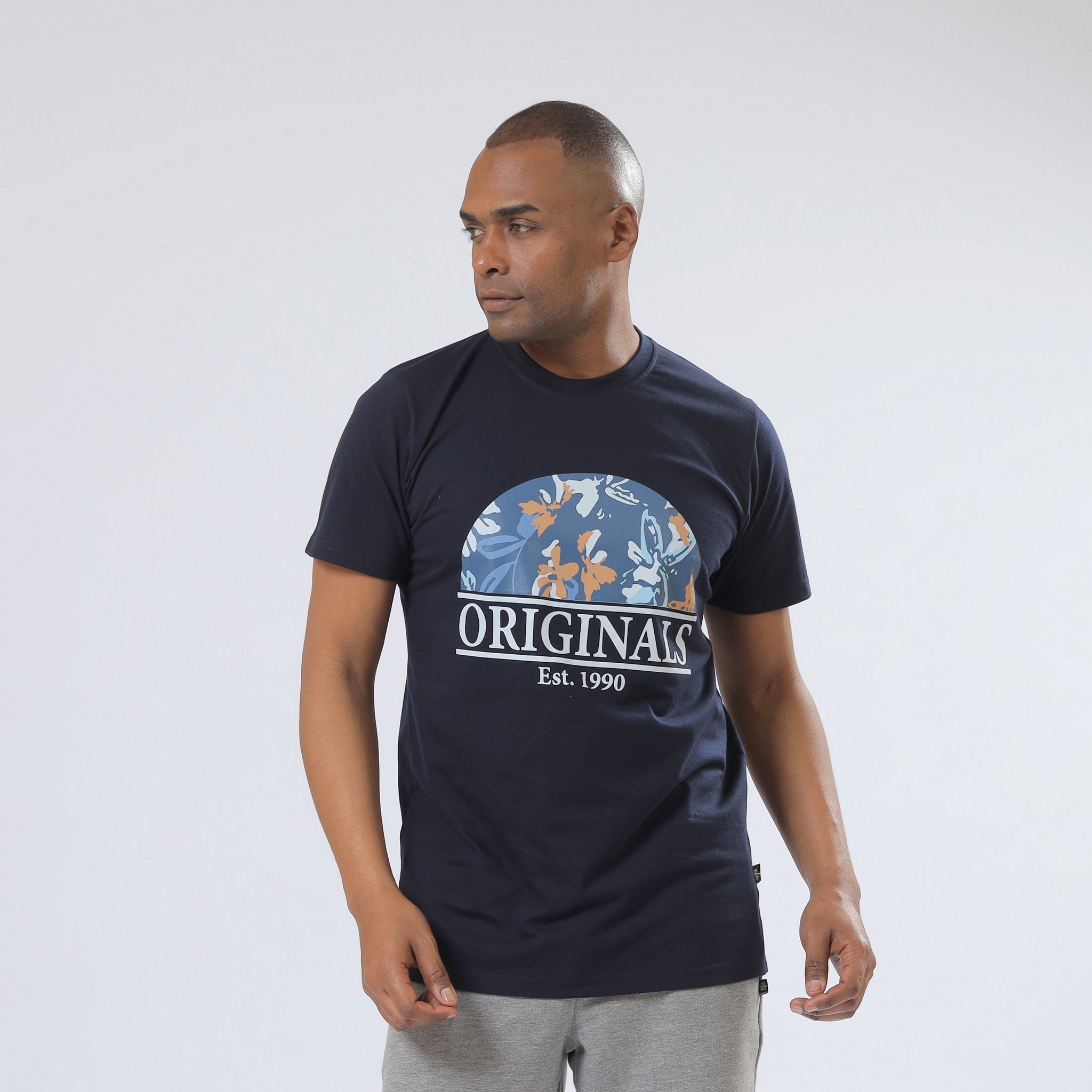Original Print Navy T-Shirt