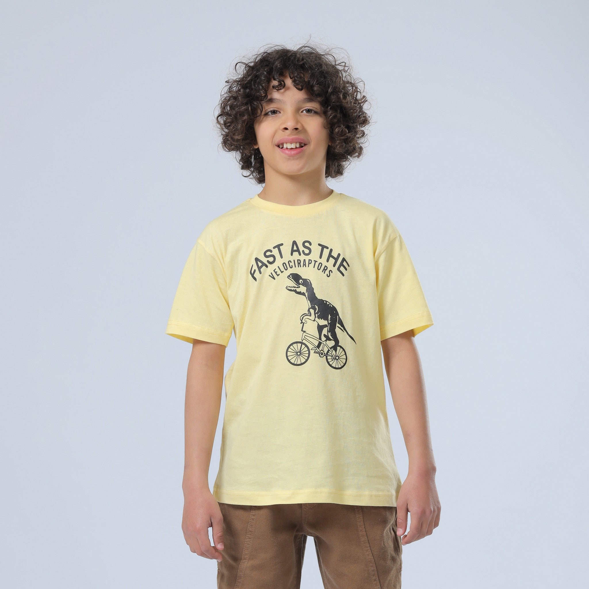 Fast Print Yellow T-Shirt