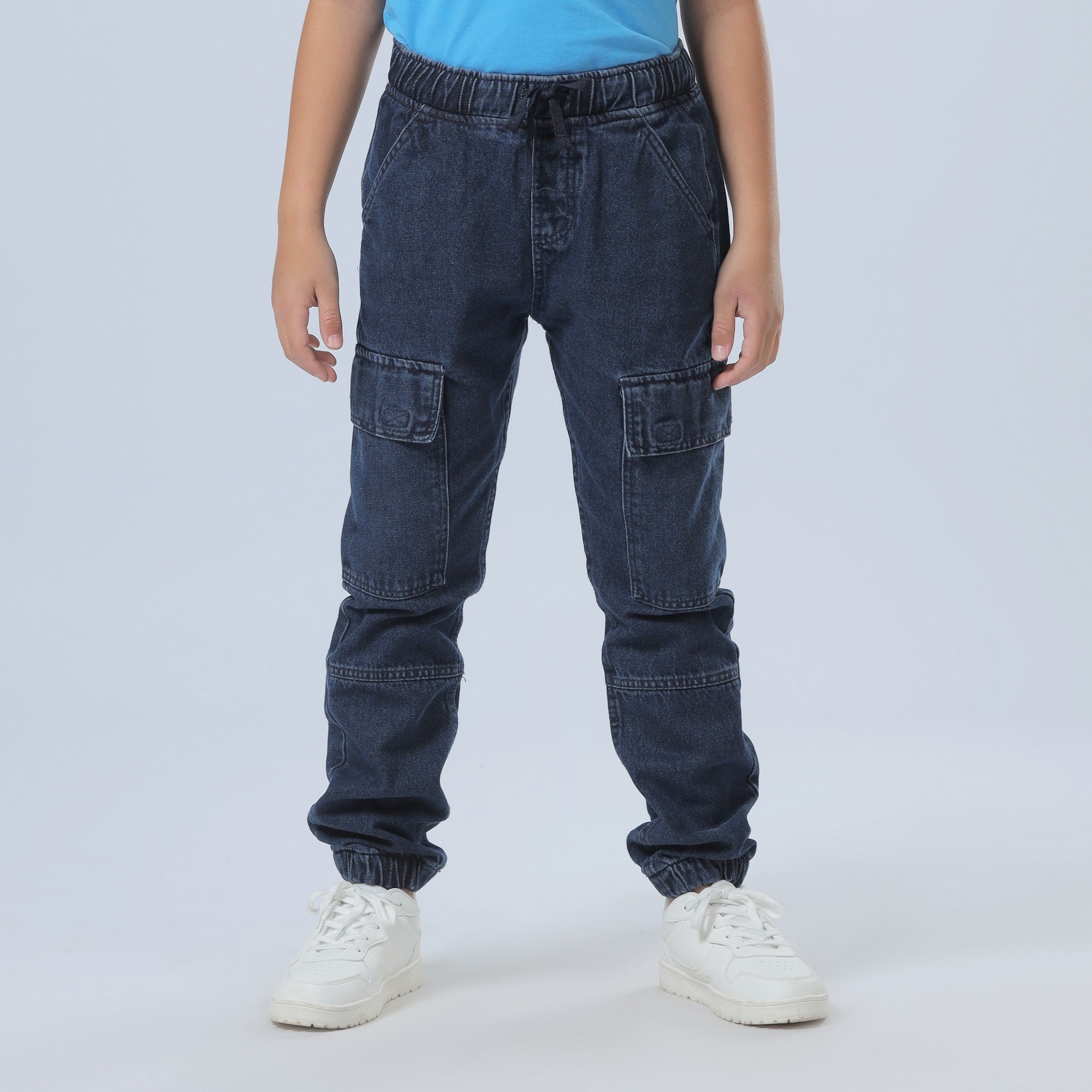 Cargo Fit Blue Jeans