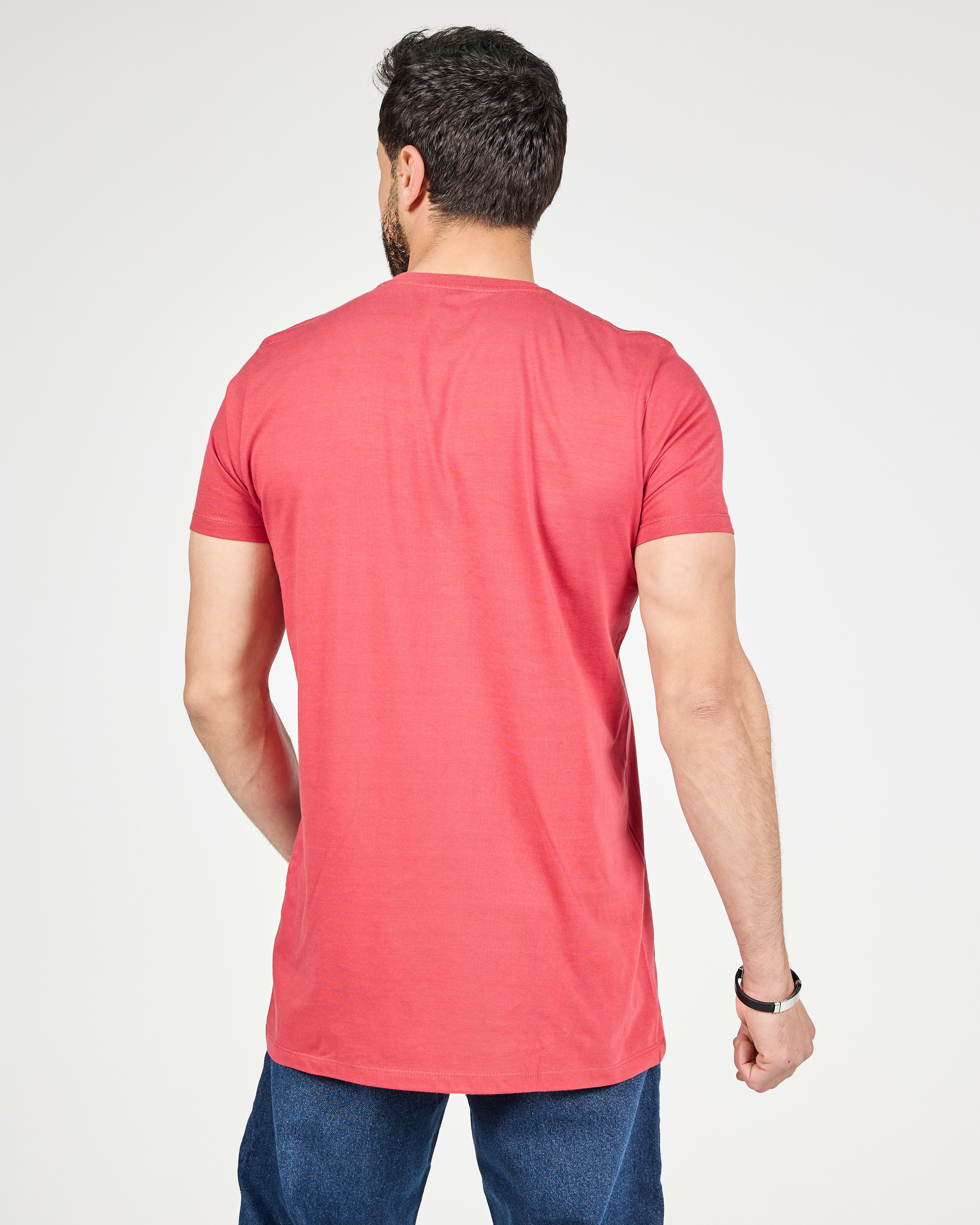 Men Plain Cotton Half Sleeves T-Shirt