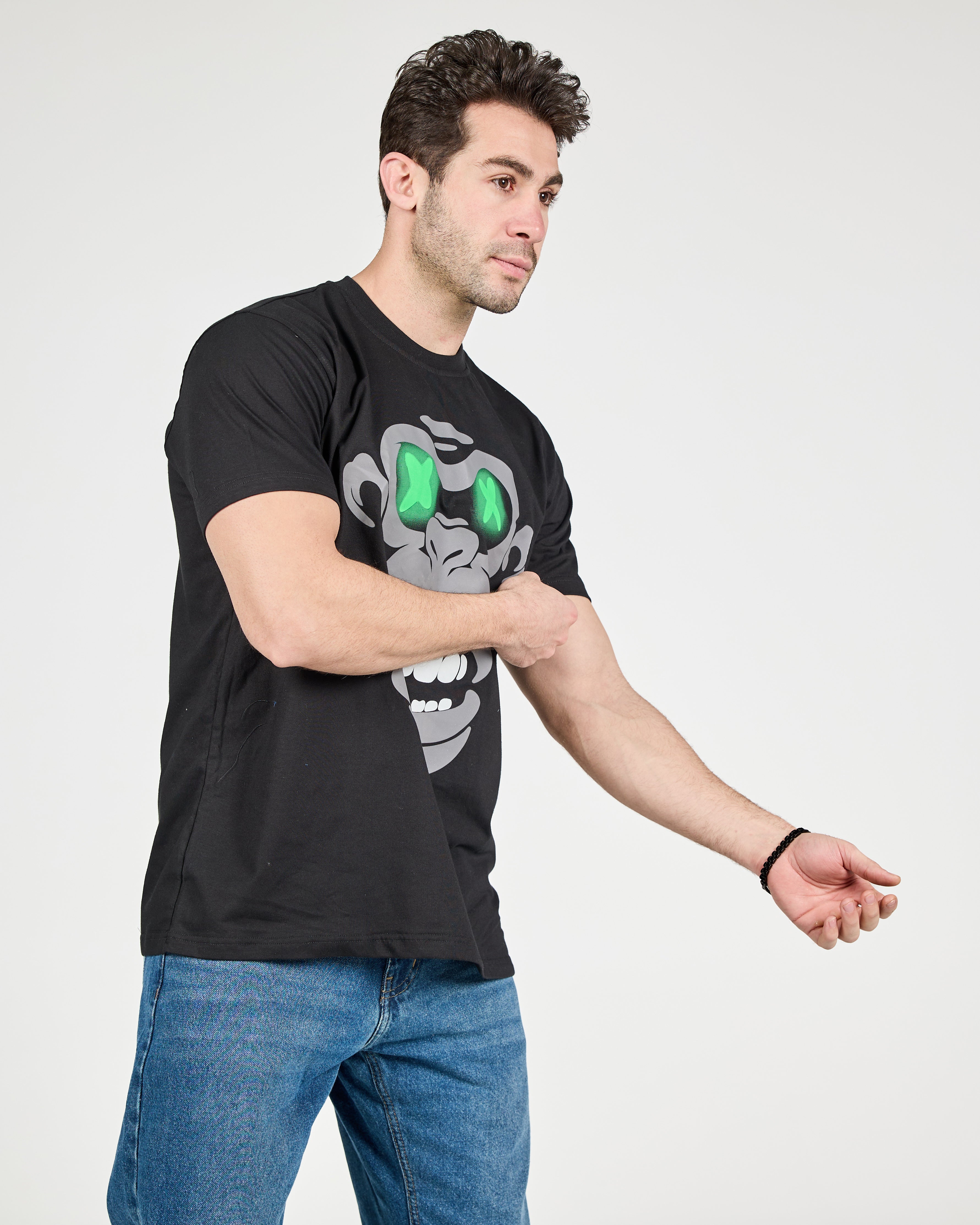 MEN PRINTED HALF SLEEVES T-SHIRT