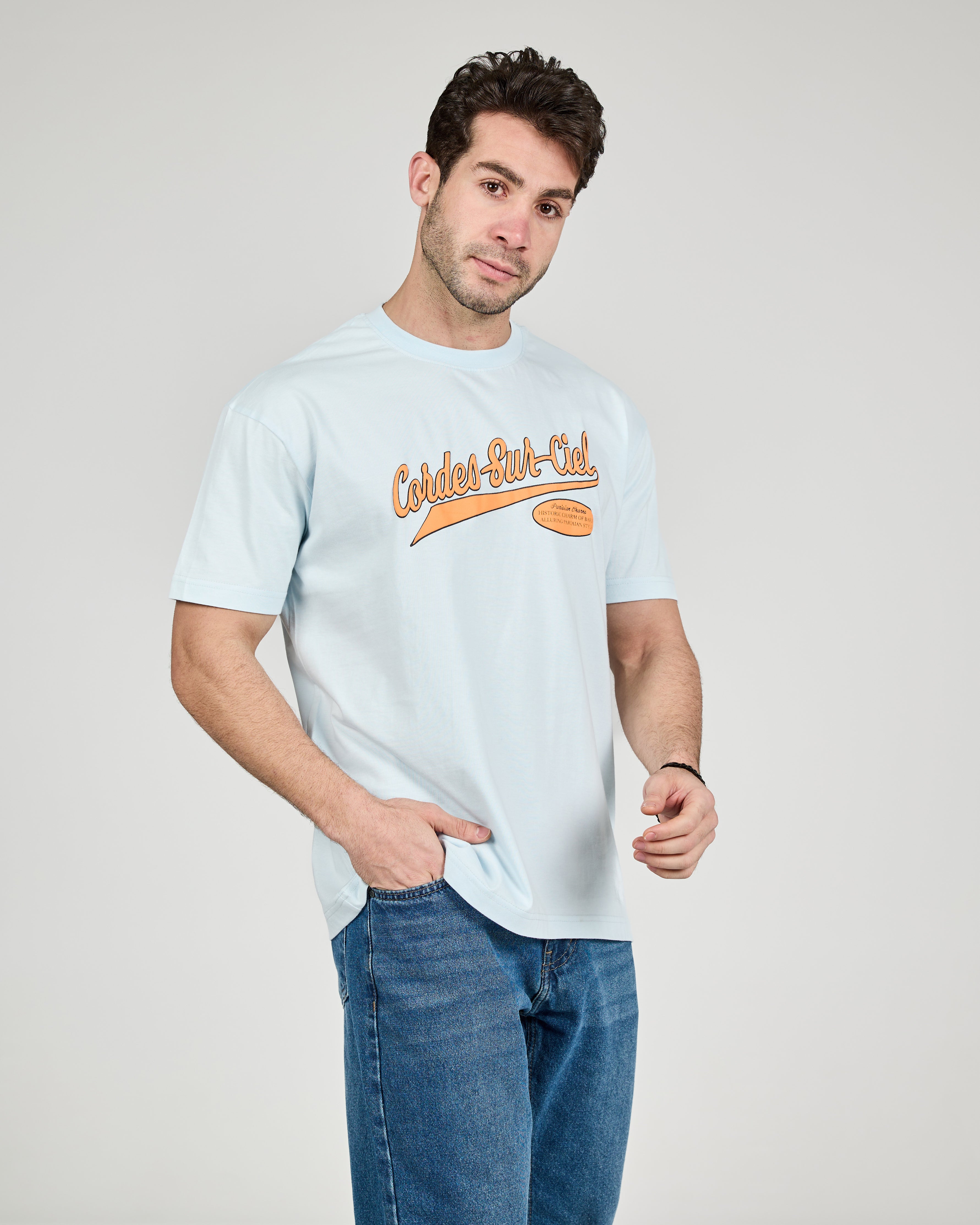 Men Printed Half Sleeves T-shirt