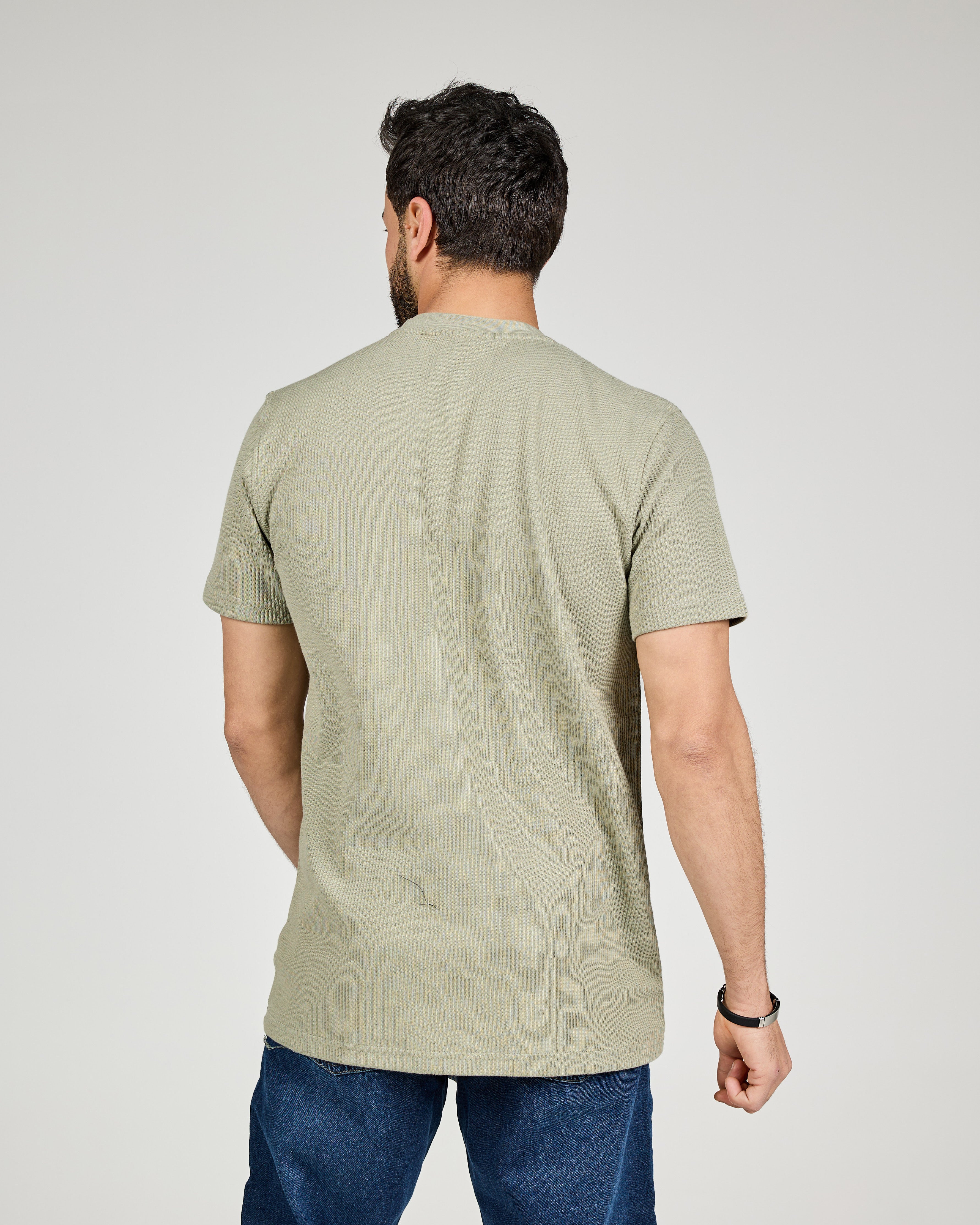 Men Pattern Half Sleeves T-shirt