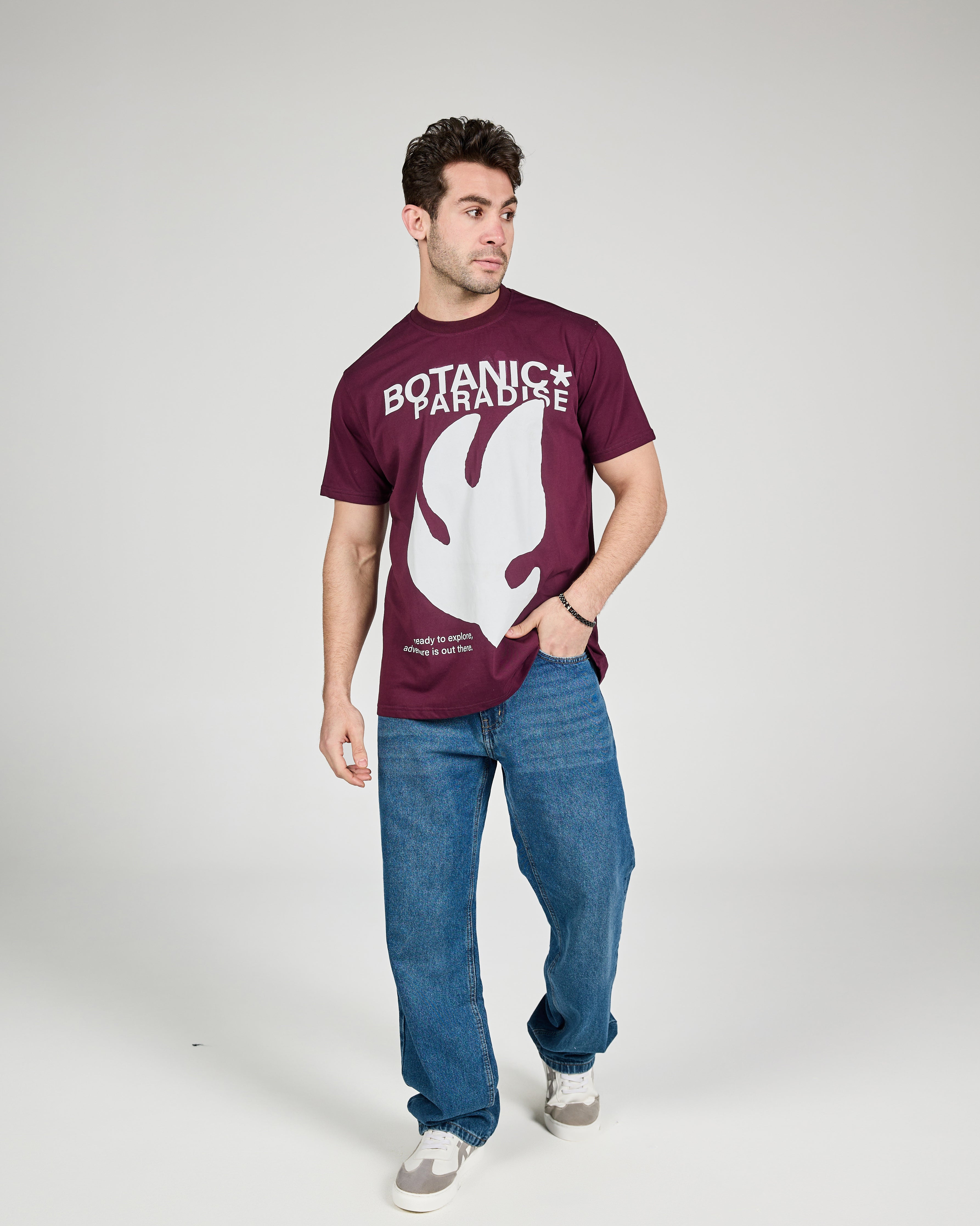 MEN PRINTED HALF SLEEVES T-SHIRT