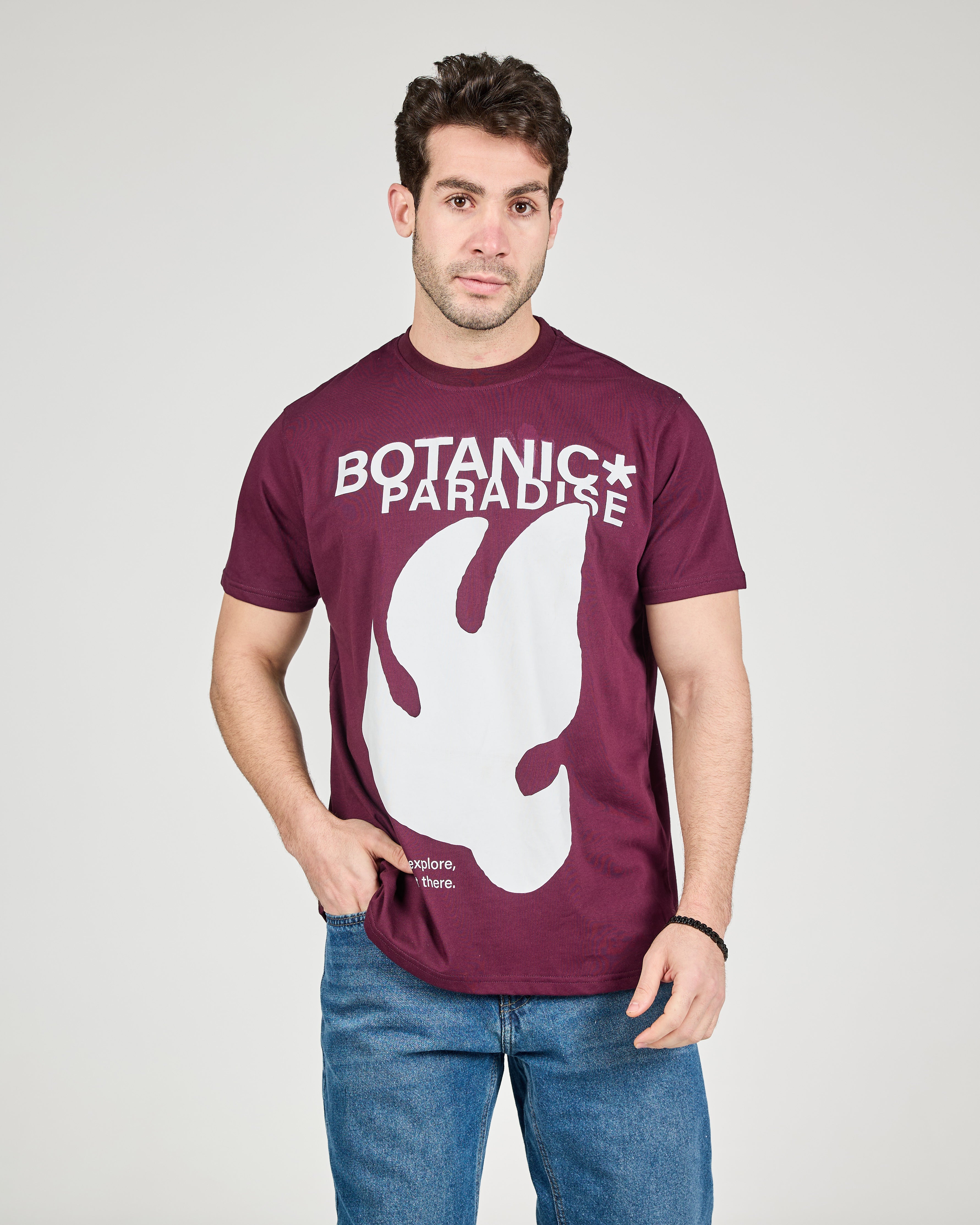MEN PRINTED HALF SLEEVES T-SHIRT