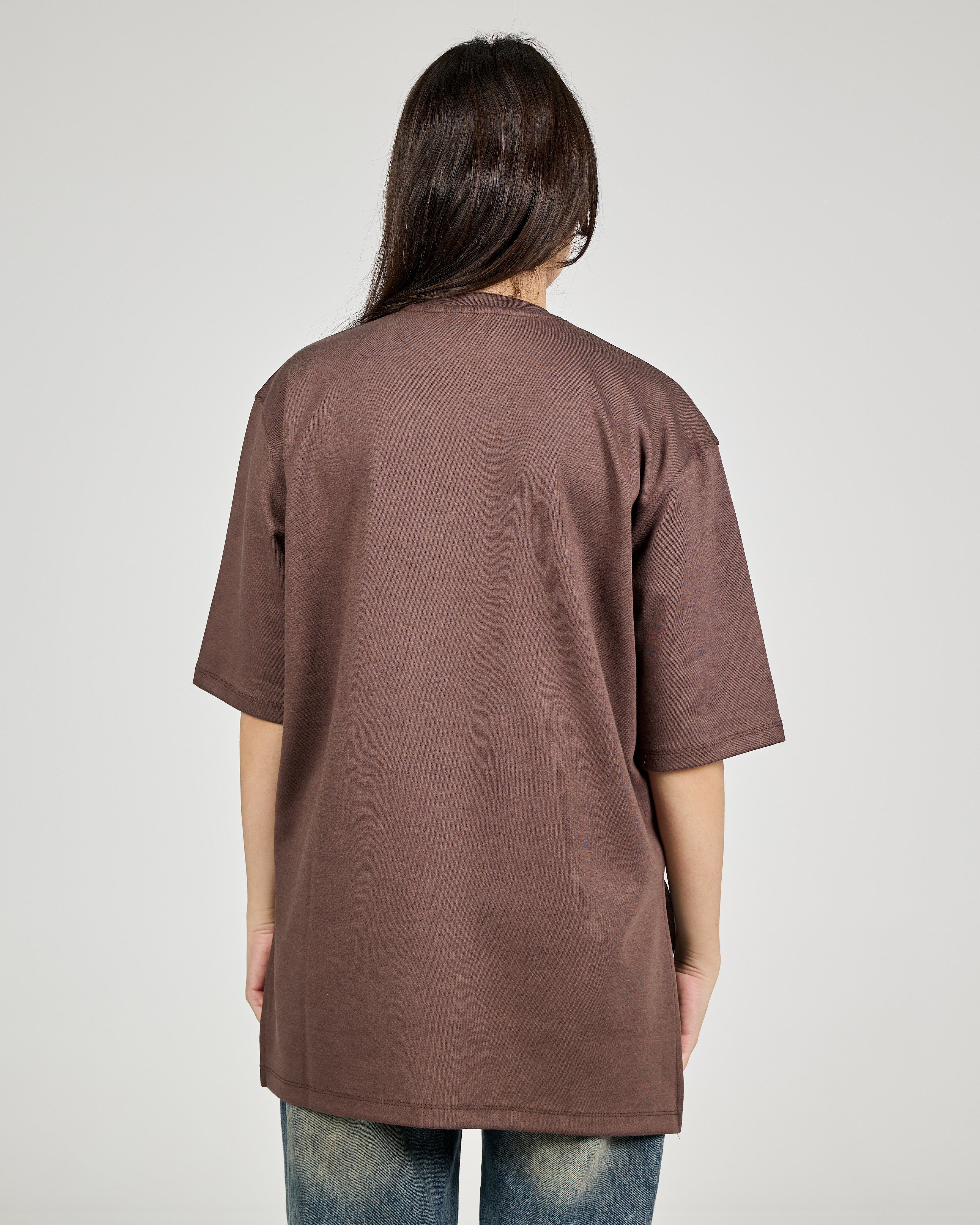 Women Plain Half Sleeves T-shirt