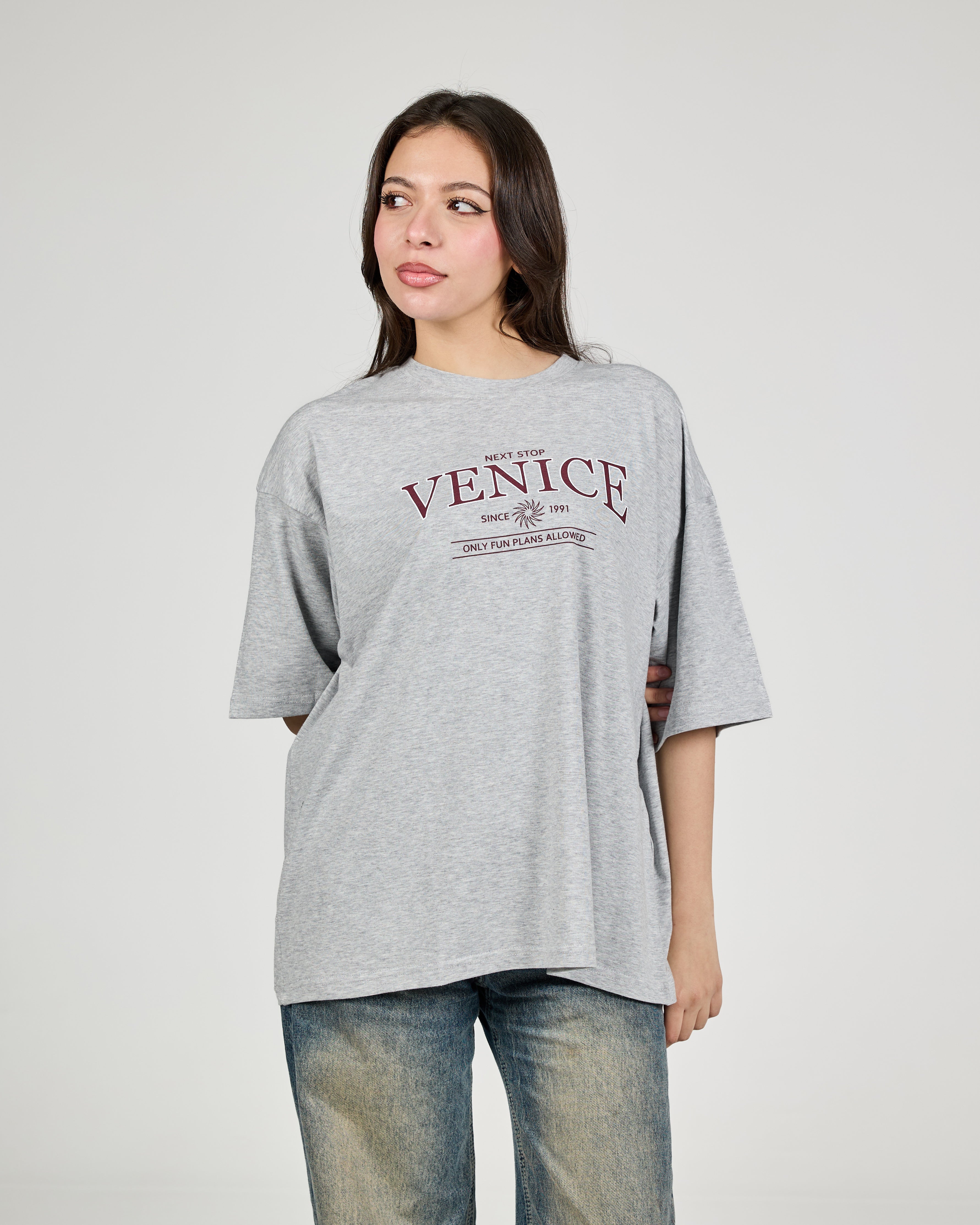 Women Printed Half Sleeves T-shirt Over Size