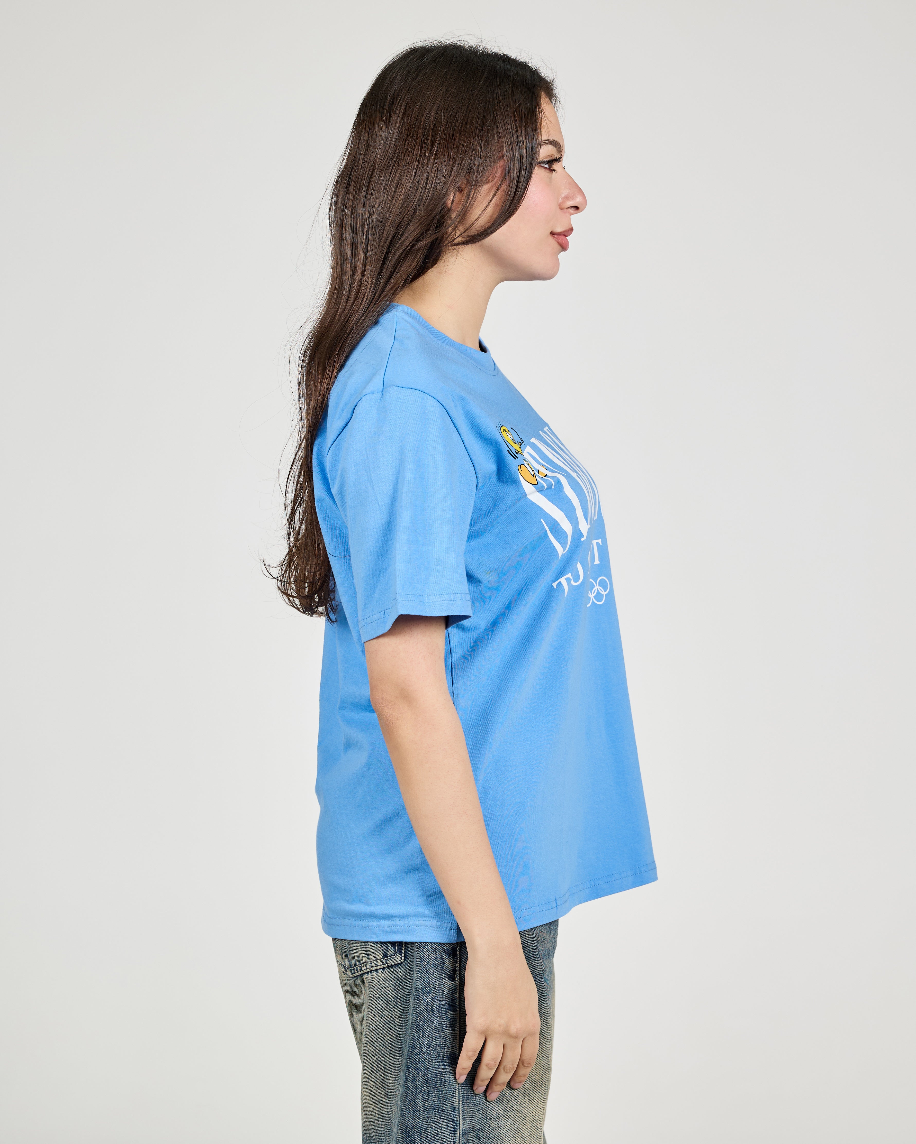 Women Printed Stronger Half Sleeves T-Shirt