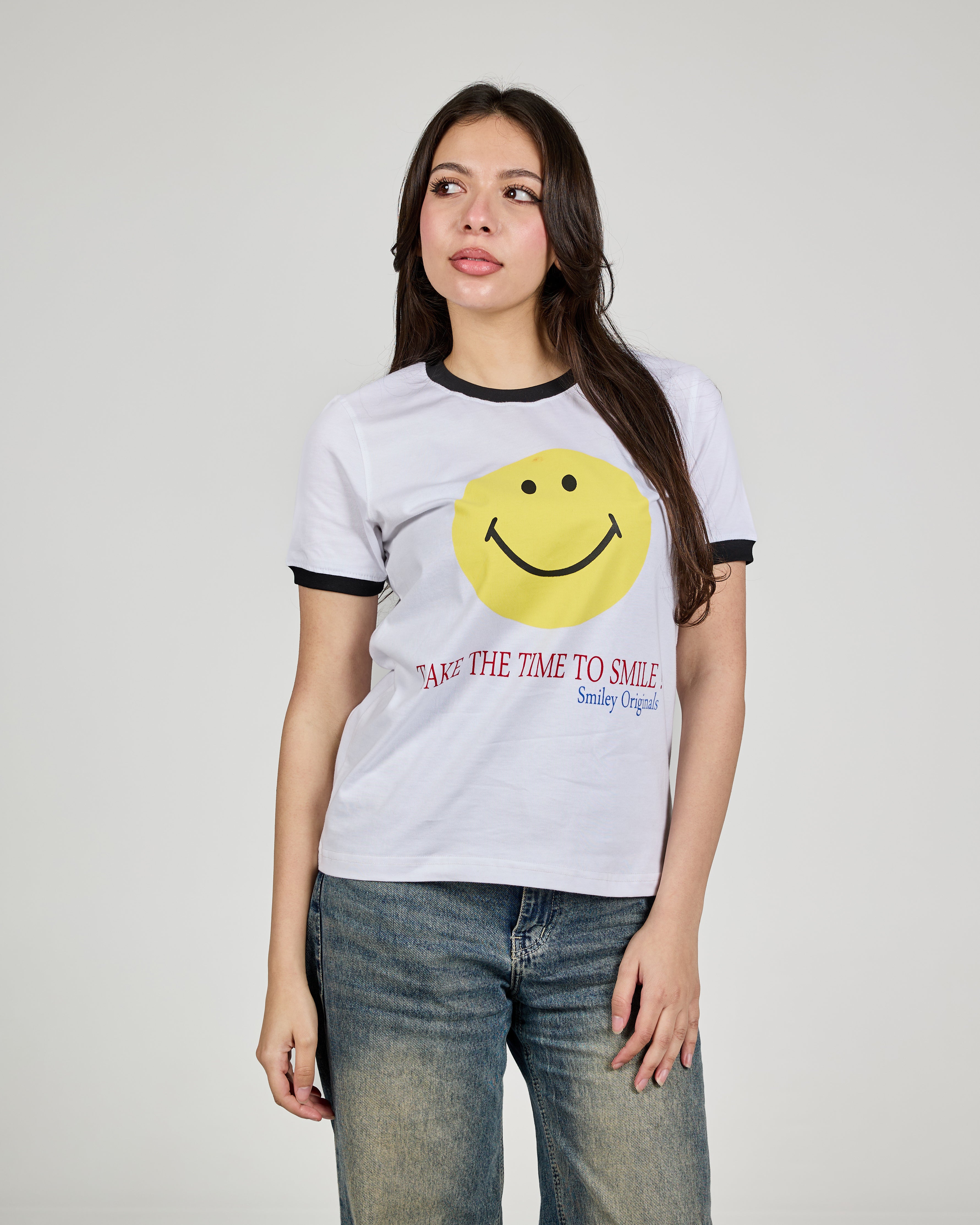 Women Stripped Half Sleeves T-shirt