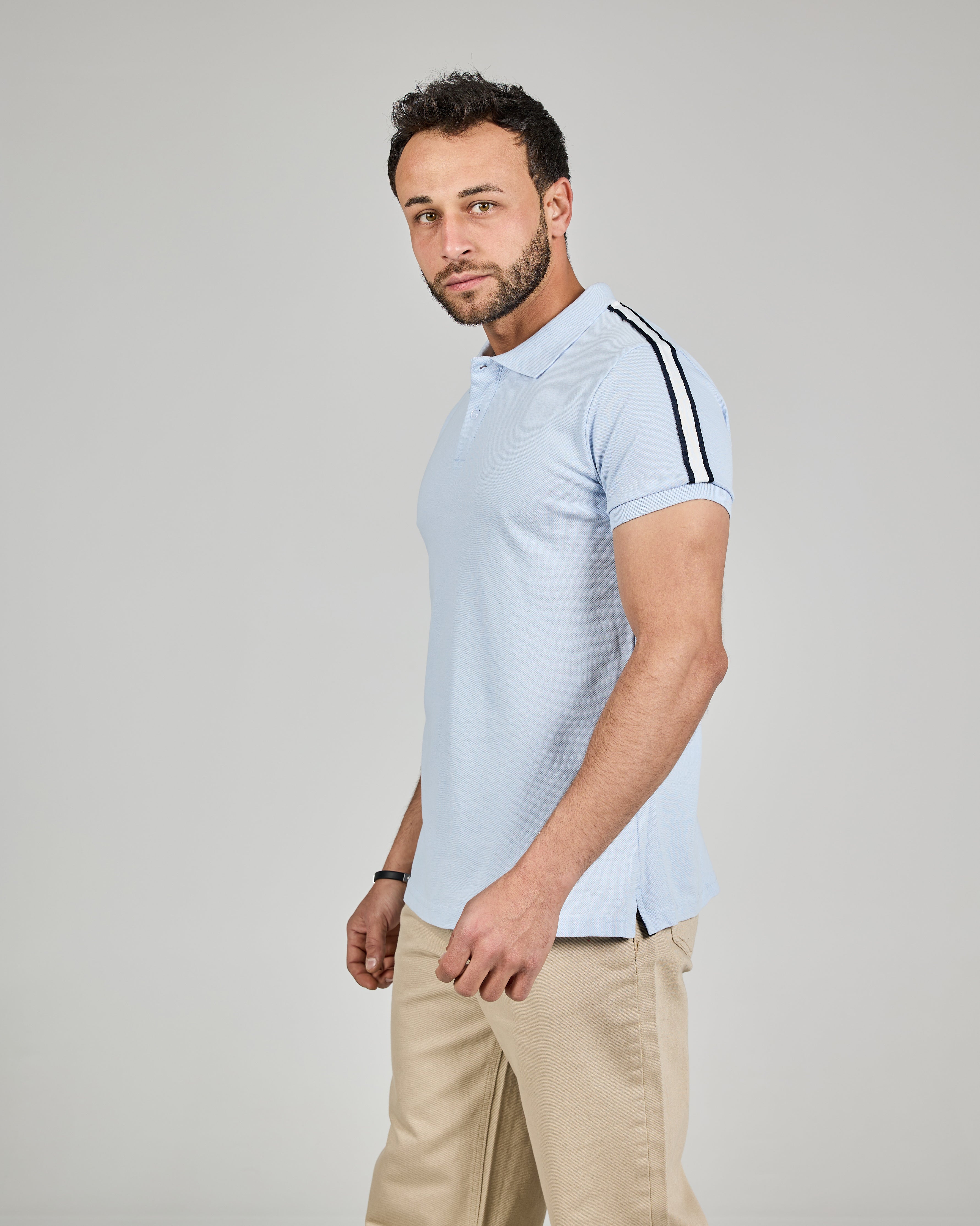 MEN PLAIN HALF SLEEVES POLO T-SHIRT