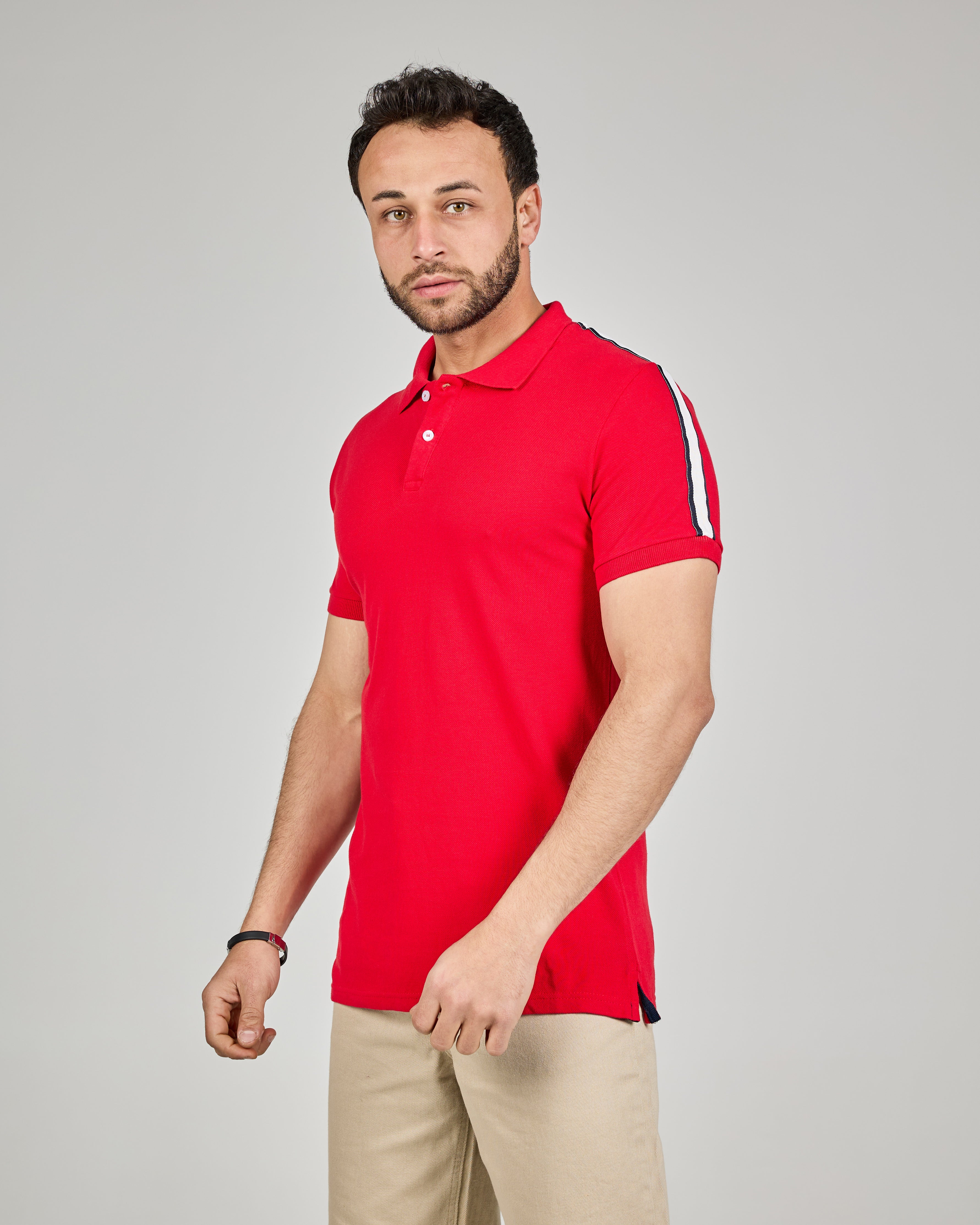 MEN PLAIN HALF SLEEVES POLO T-SHIRT