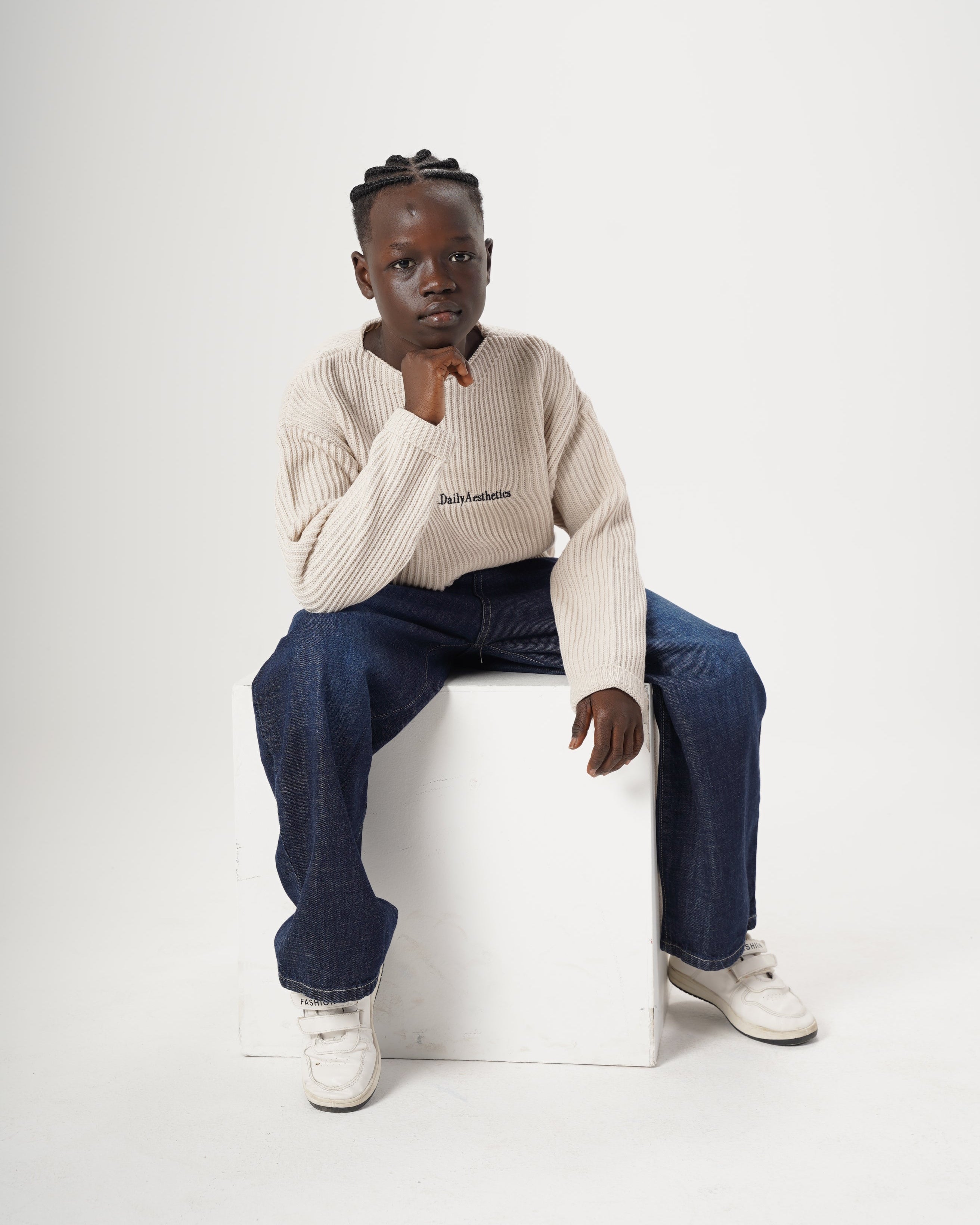 Boys Embroidered Pullover