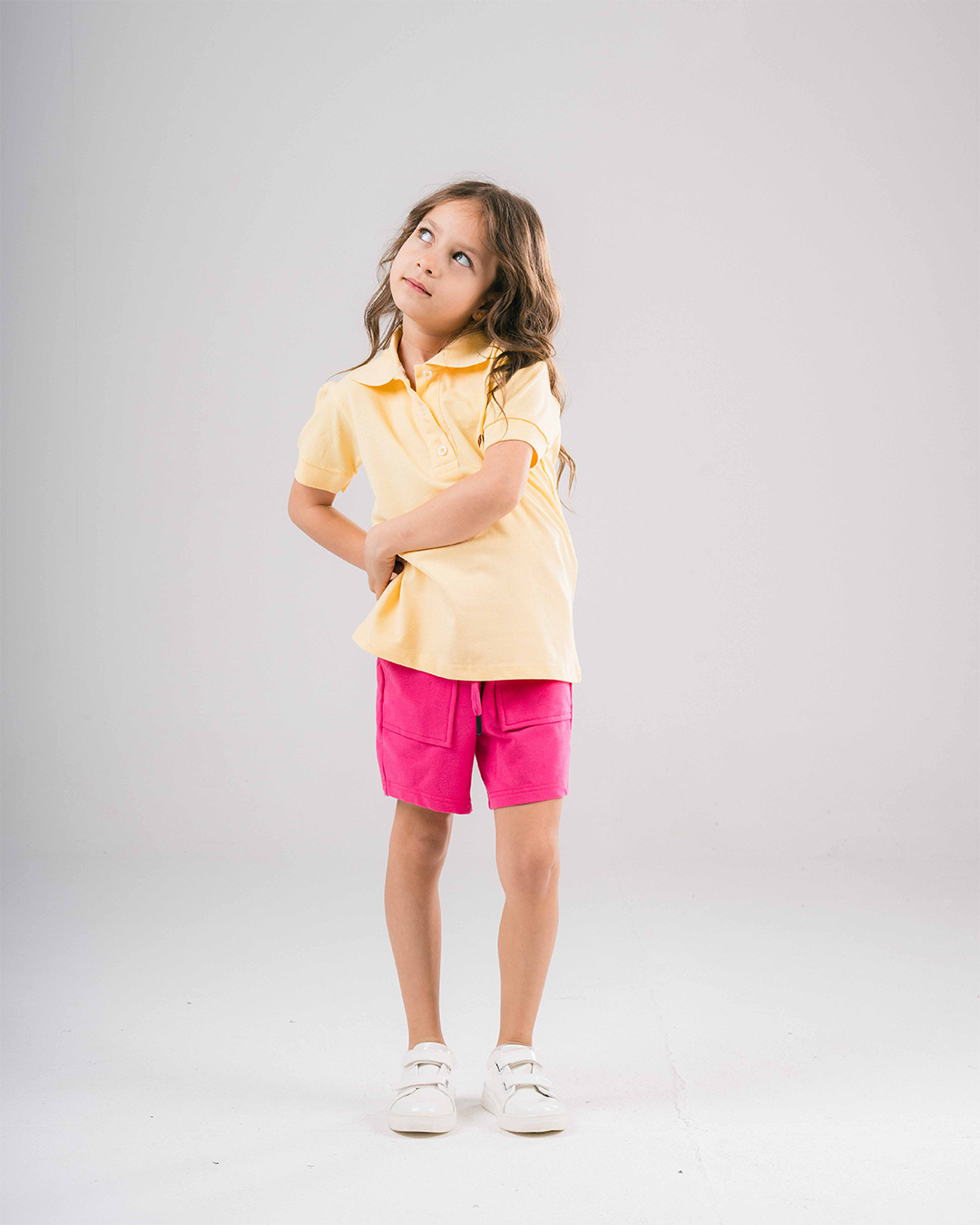 Embroidered Girls Short Sleeve Polo T-shirt
