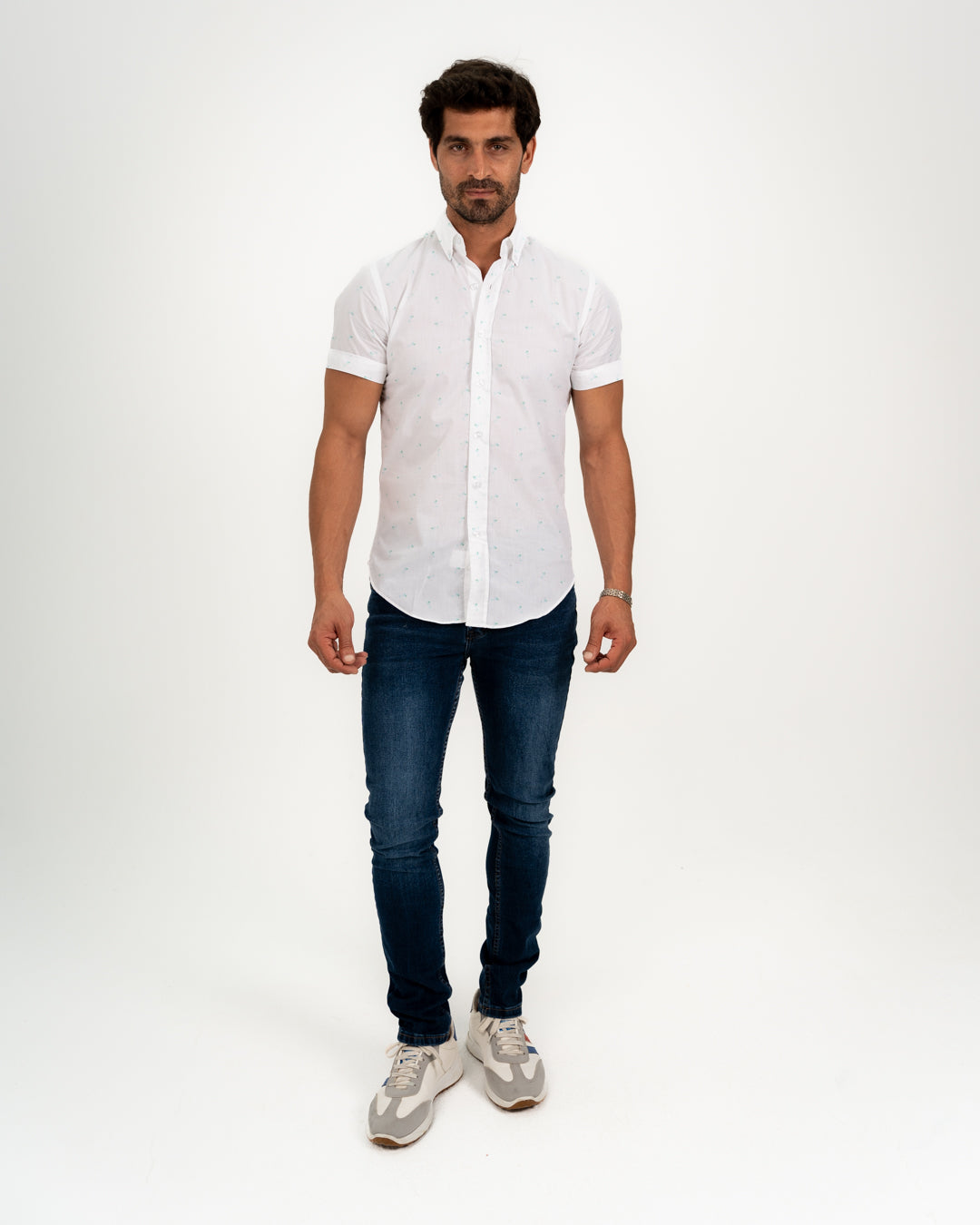 Slim Fit Mens Short Sleeve Shirt