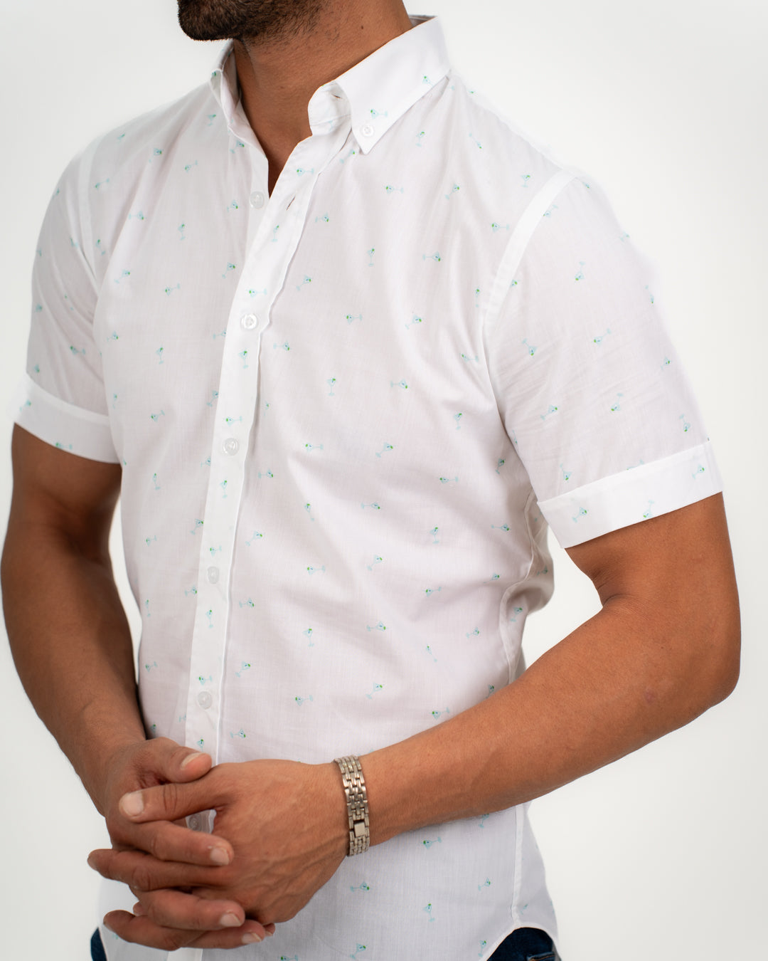 Slim Fit Mens Short Sleeve Shirt