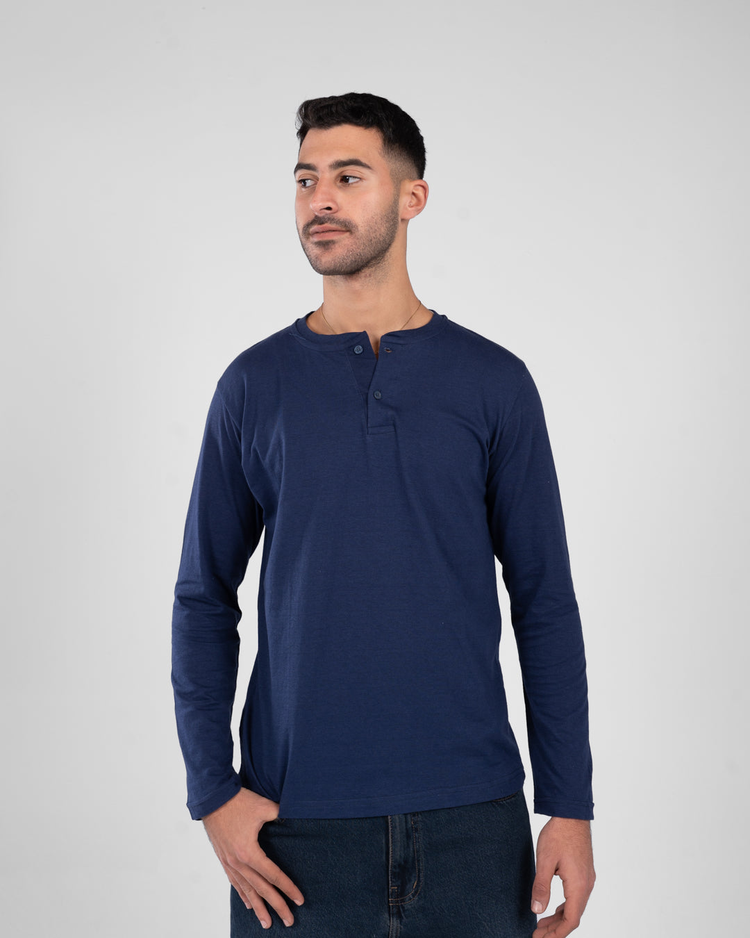 Men Plain Long Sleeves T-shirt