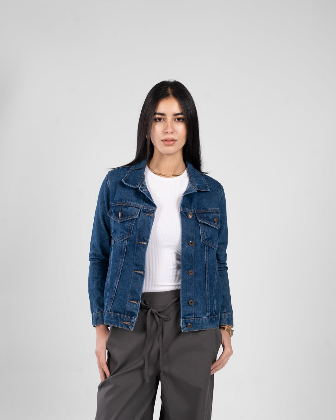 سترة جينز قصيرة