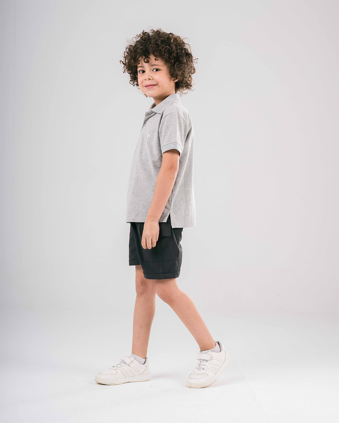 Boys Short Sleeved Embroidered Polo T-shirt