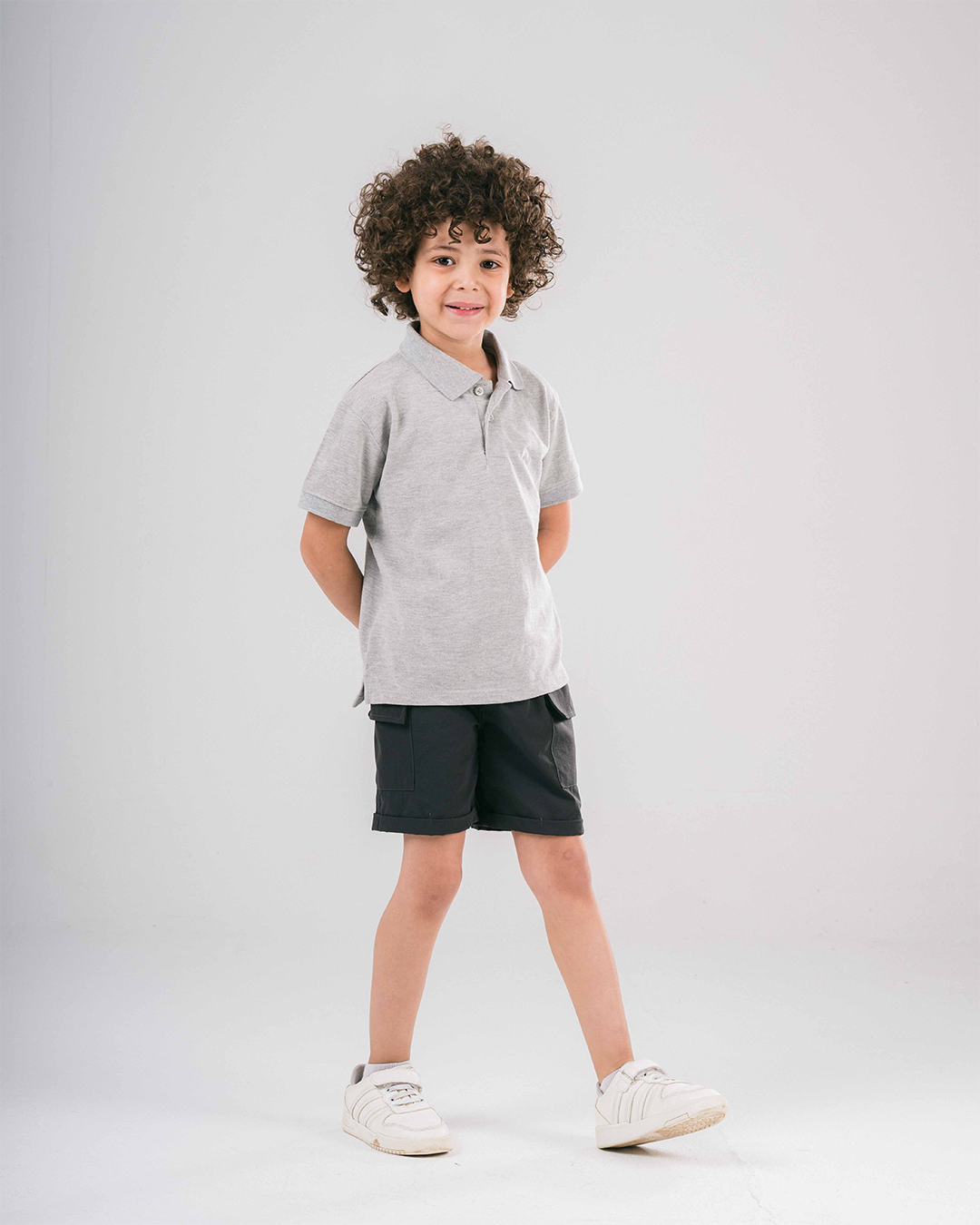 Boys Short Sleeved Embroidered Polo T-shirt