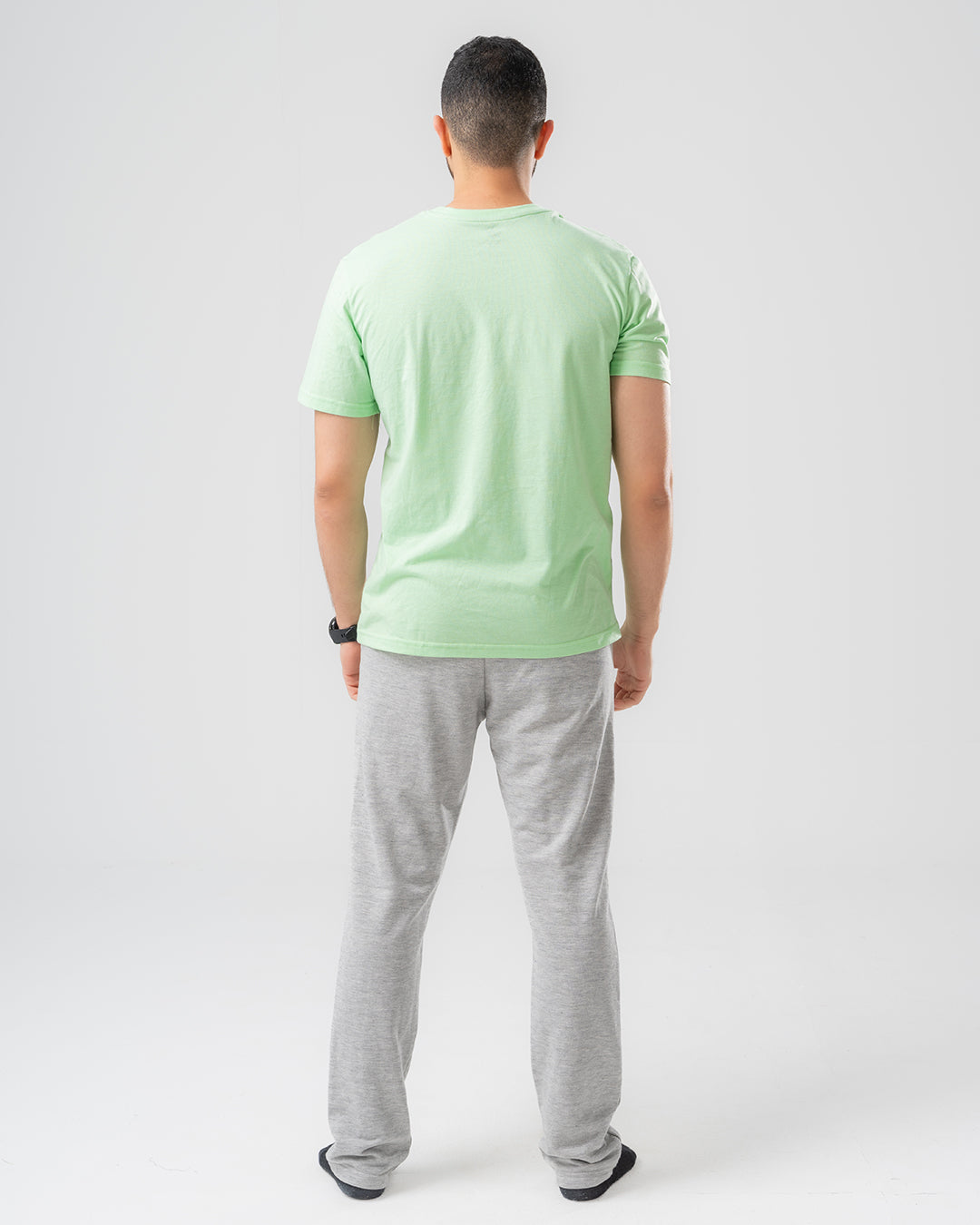 بيجامة رجالية مطبوعة مع بنطلون