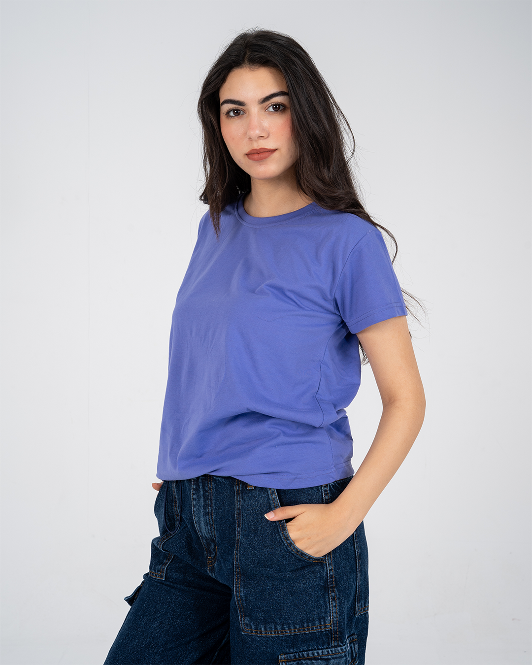 Short Sleeve Womens Plain T-shirt