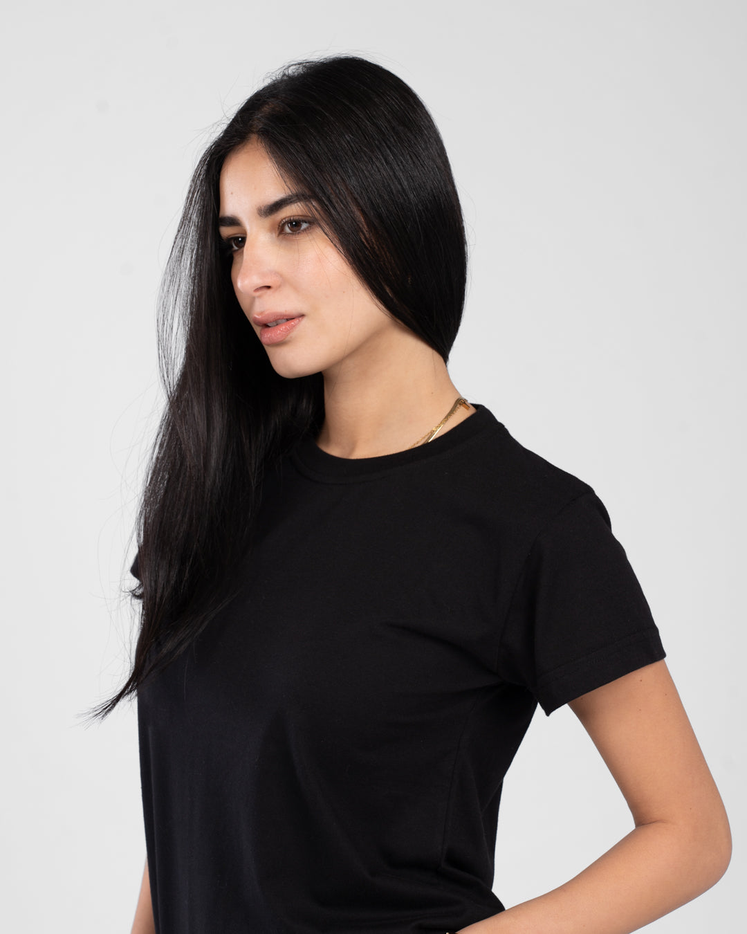 Short Sleeve Womens Plain T-shirt