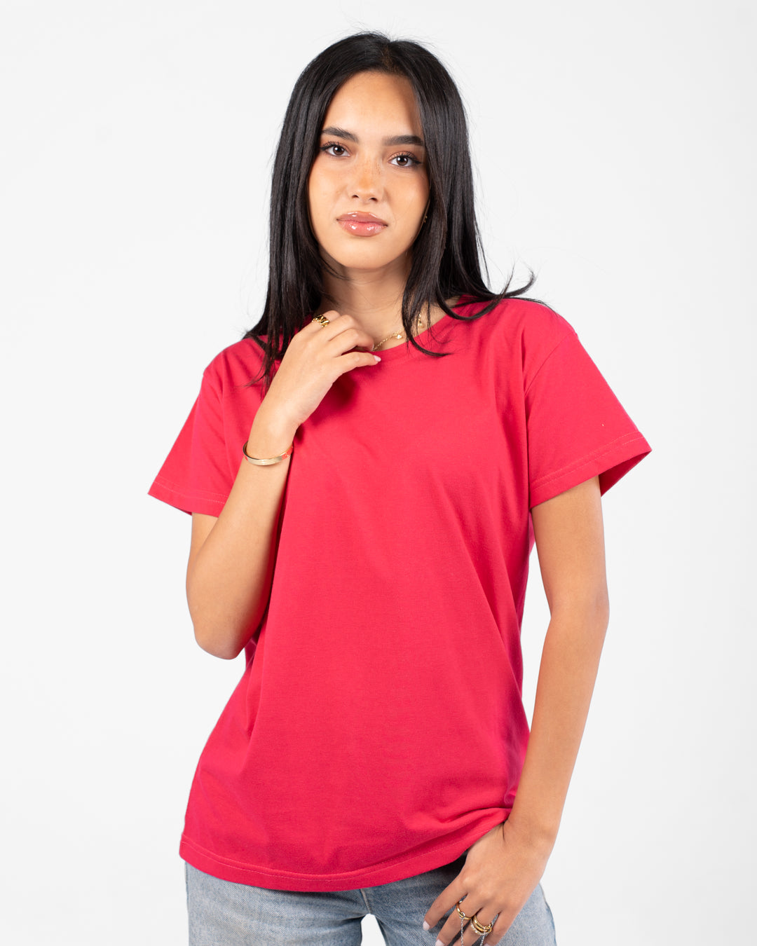 Short Sleeve Womens Plain T-shirt