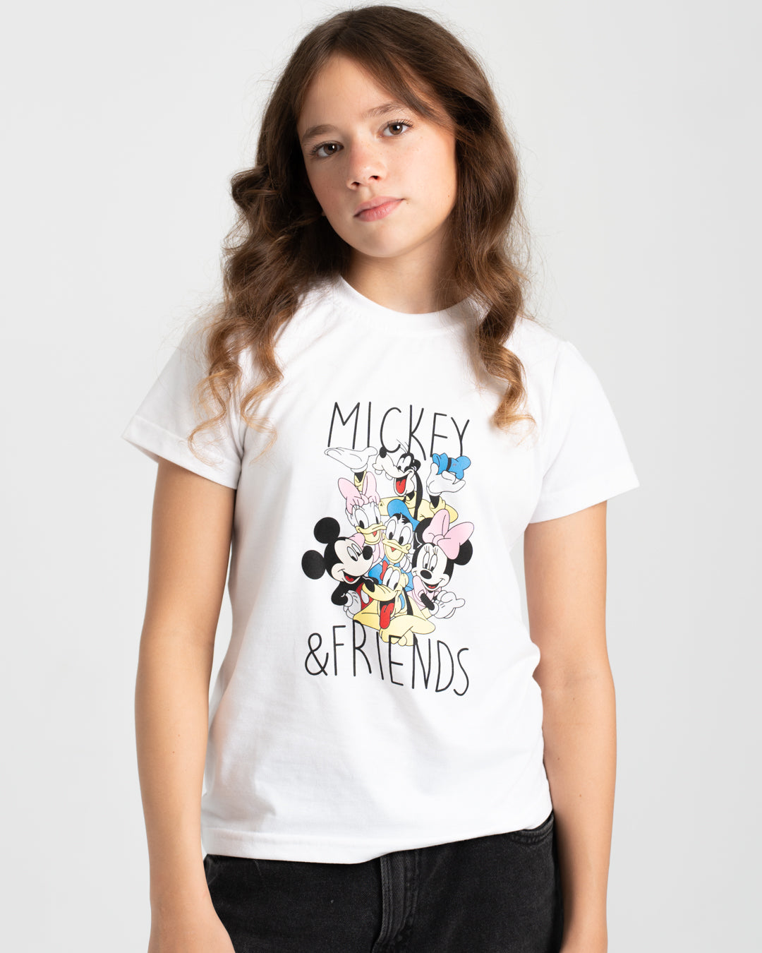 Mickey Printed Girls T-shirt Short Sleeve