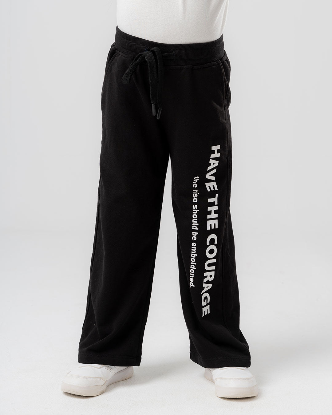 بنطال واسع الساق مطبوع