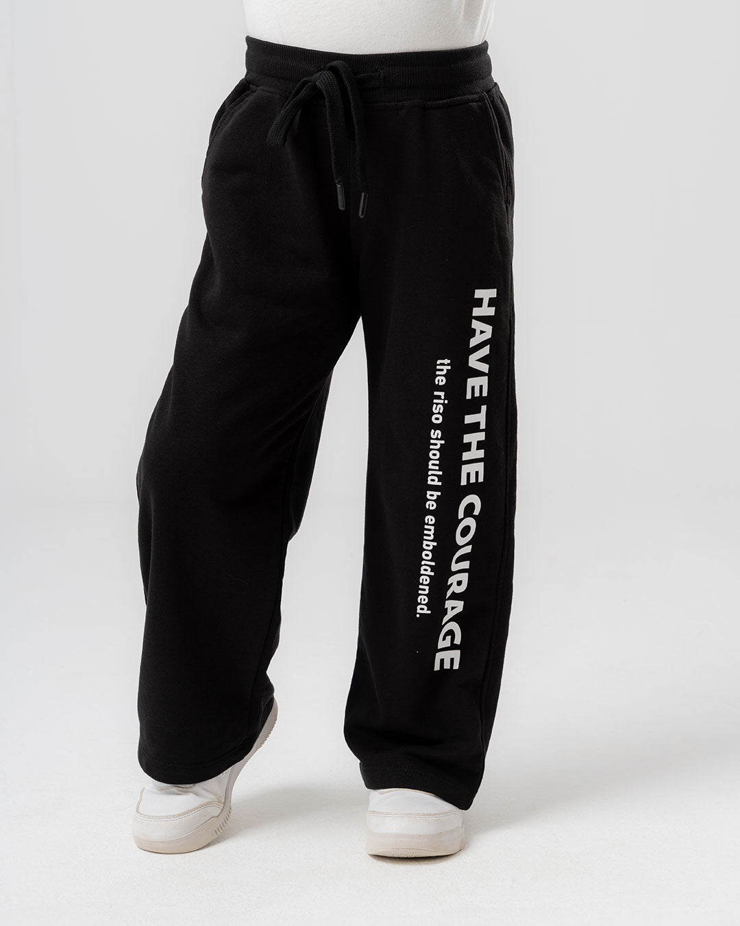 بنطال واسع الساق مطبوع