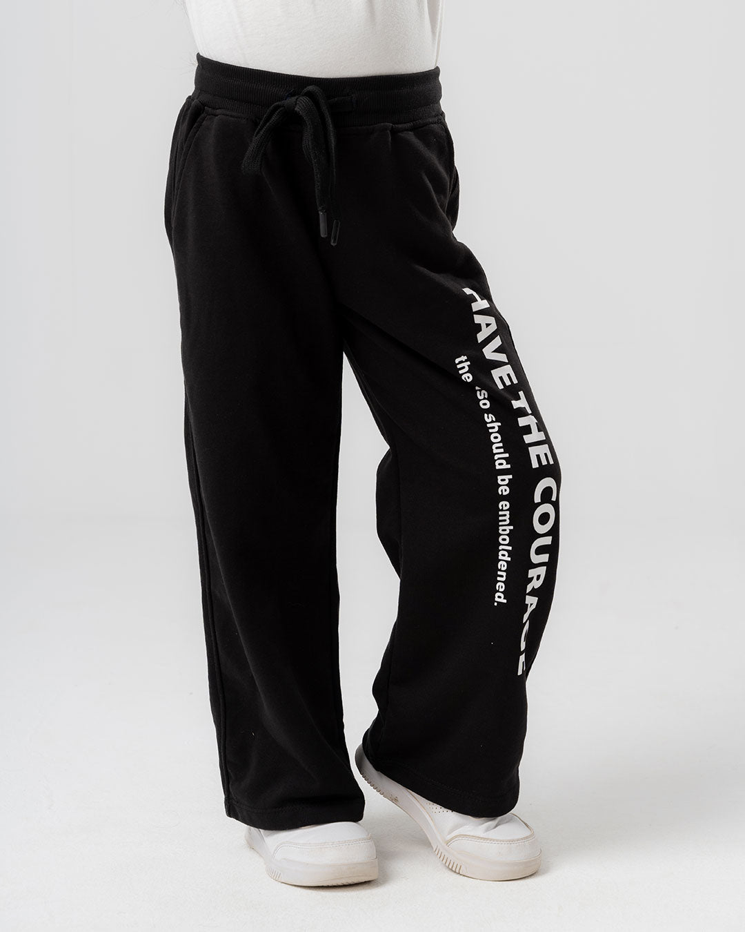 بنطال واسع الساق مطبوع