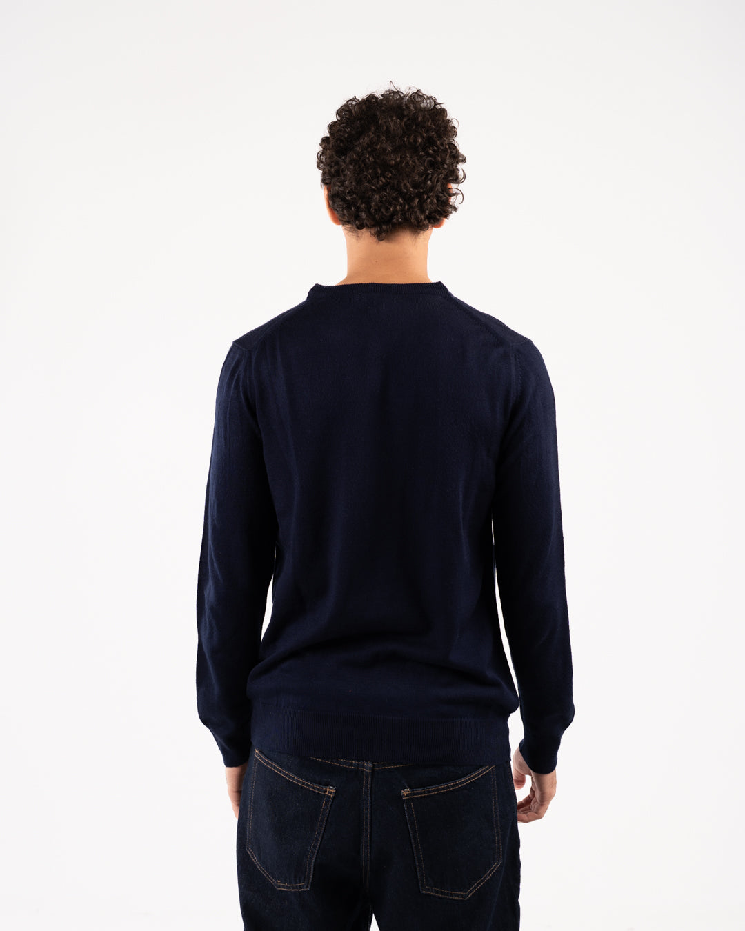 Men Plain Sweater V Neck