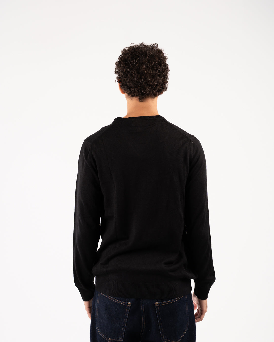 Men Plain Sweater V Neck