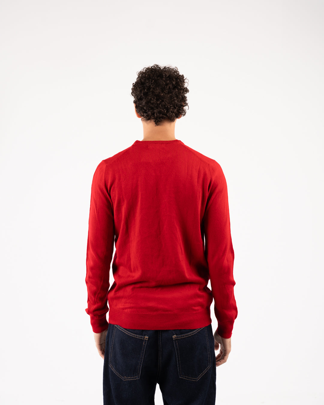 Men Plain Sweater V Neck