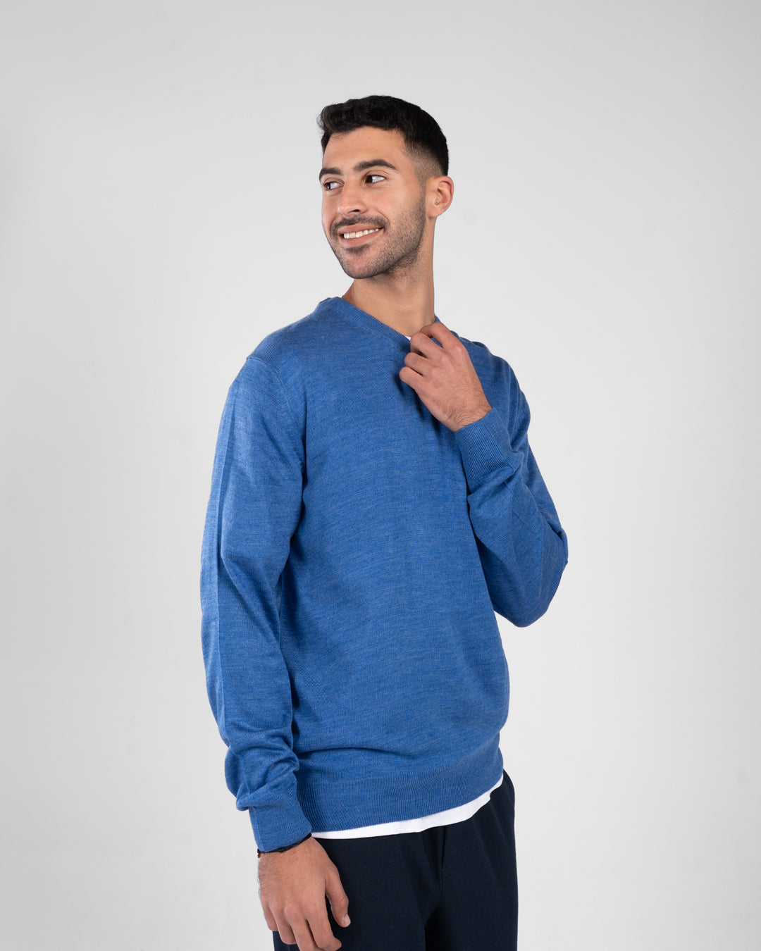 Men Plain Sweater V Neck