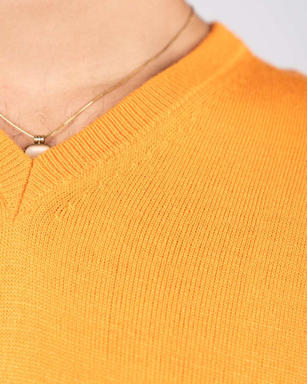 Men Plain Sweater V Neck