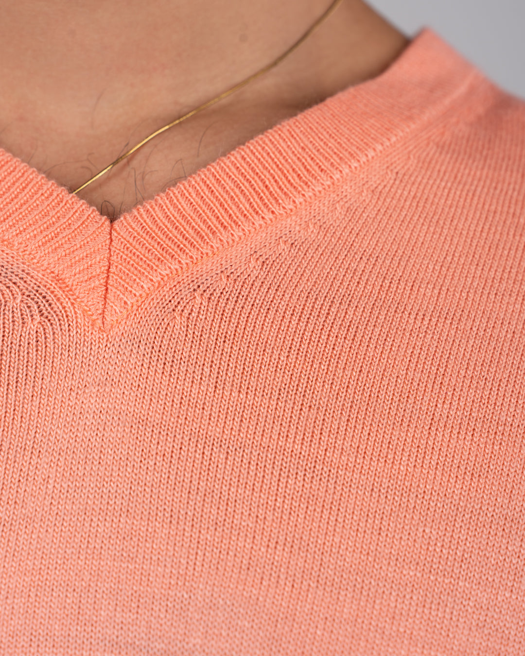 Men Plain Sweater V Neck