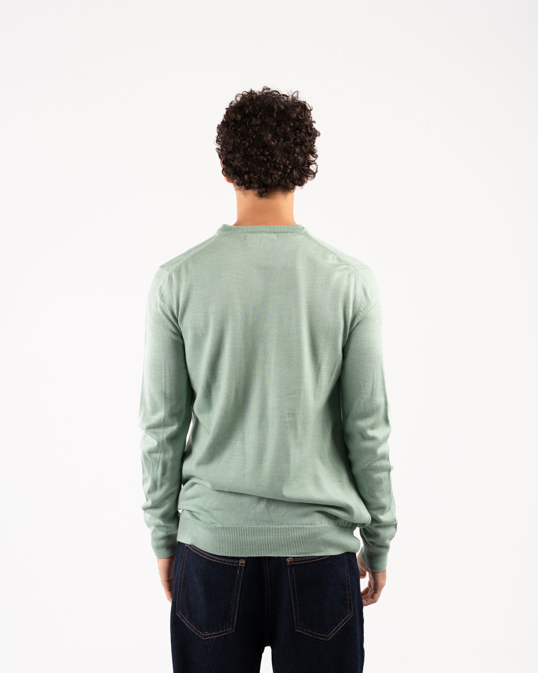 Men Plain Sweater V Neck