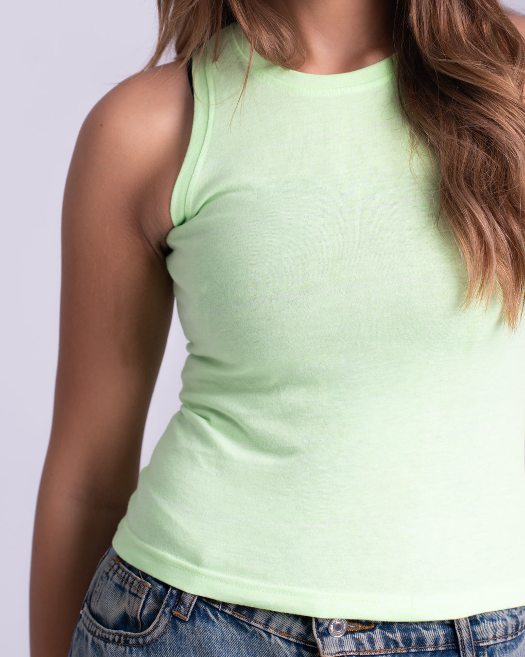 Sleeveless Womens Basic T-shirt