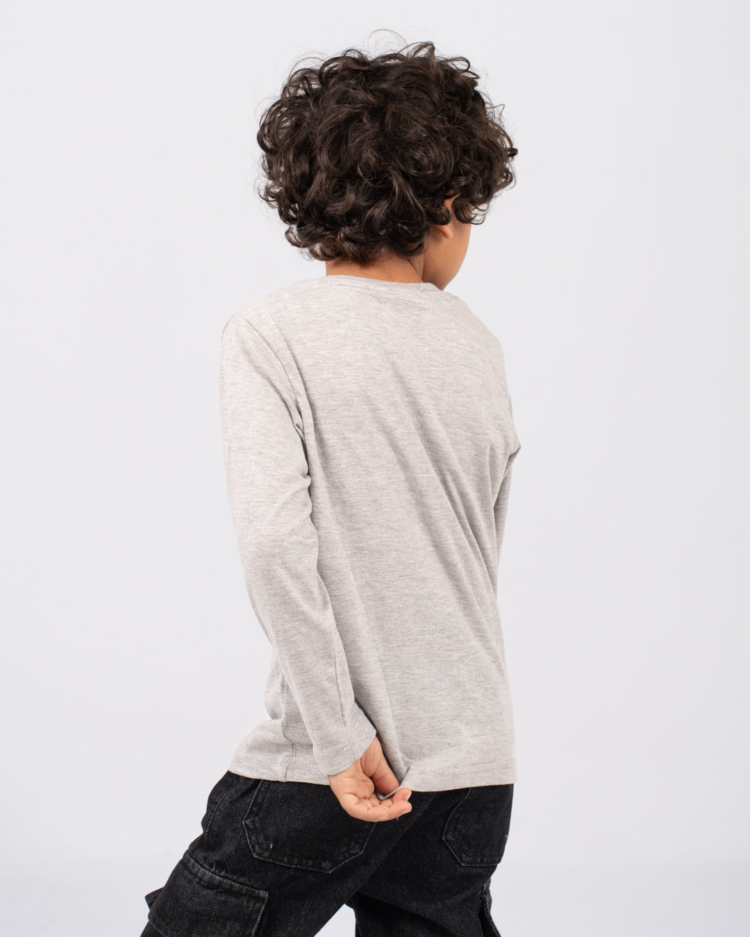 Boys long-sleeve V-neck t-shirt