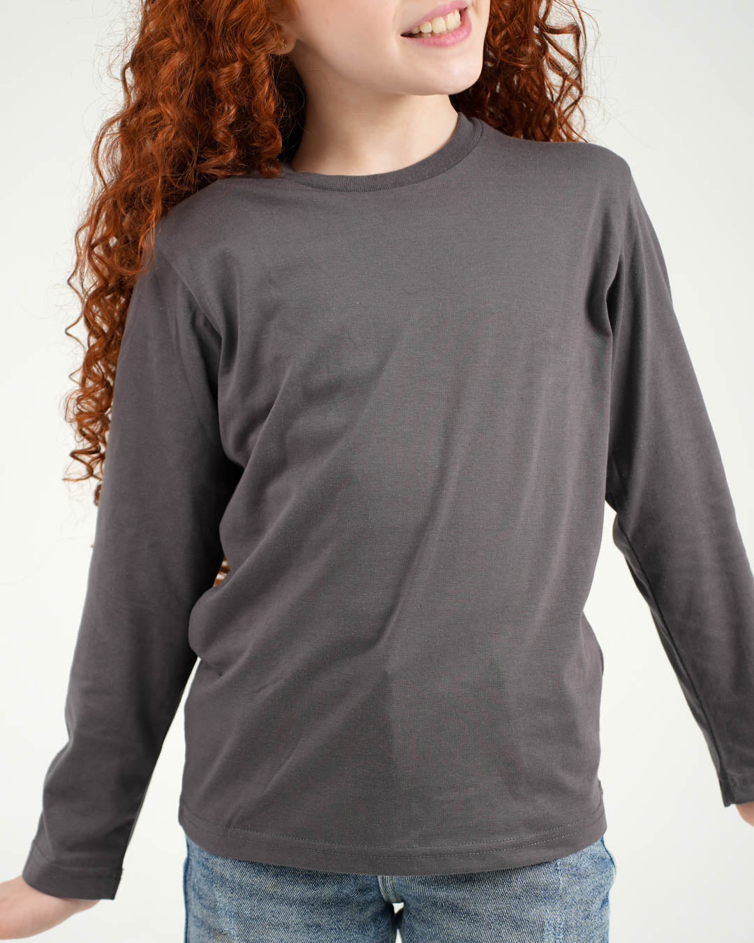 Girls long-sleeve roundneck t-shirt