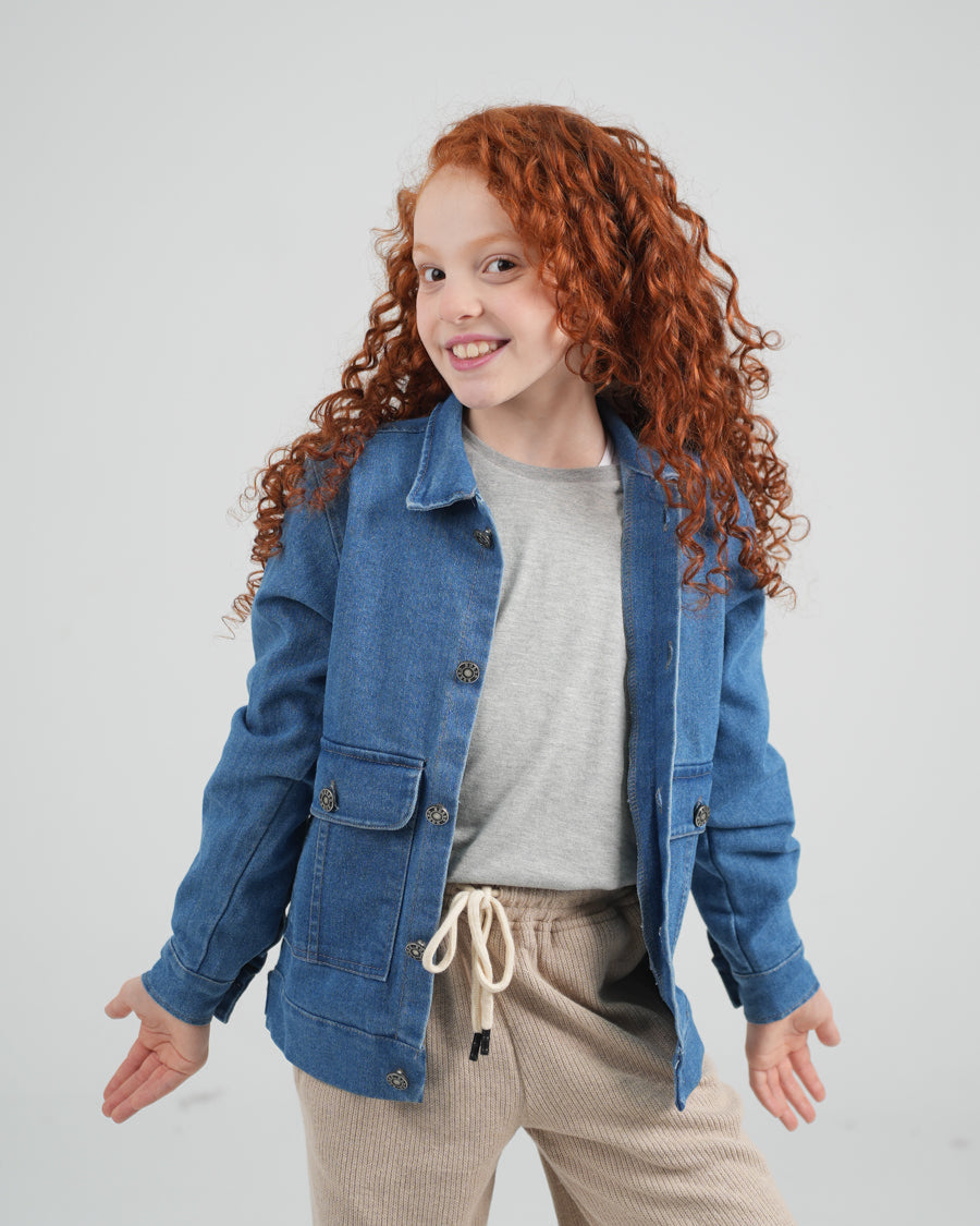 Girls long-sleeve roundneck t-shirt