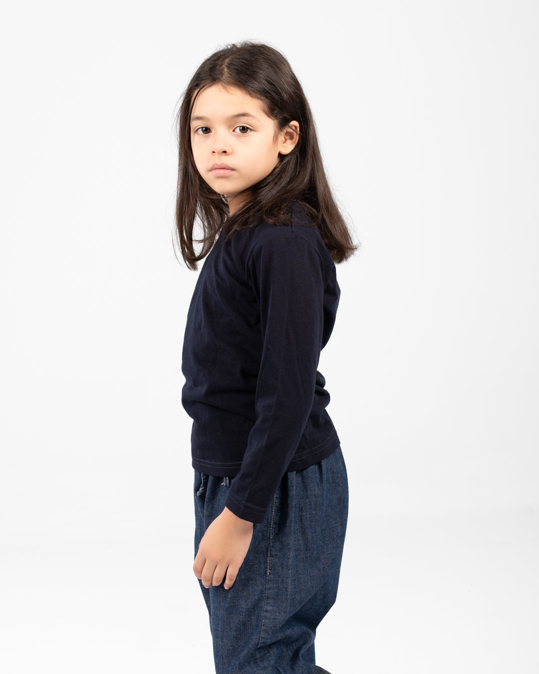 Girls long-sleeve roundneck t-shirt