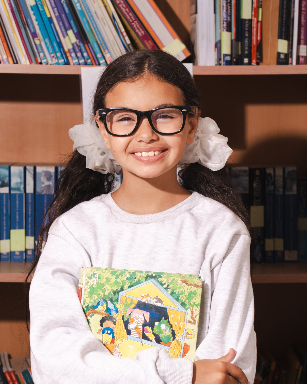 Girls long-sleeve roundneck t-shirt