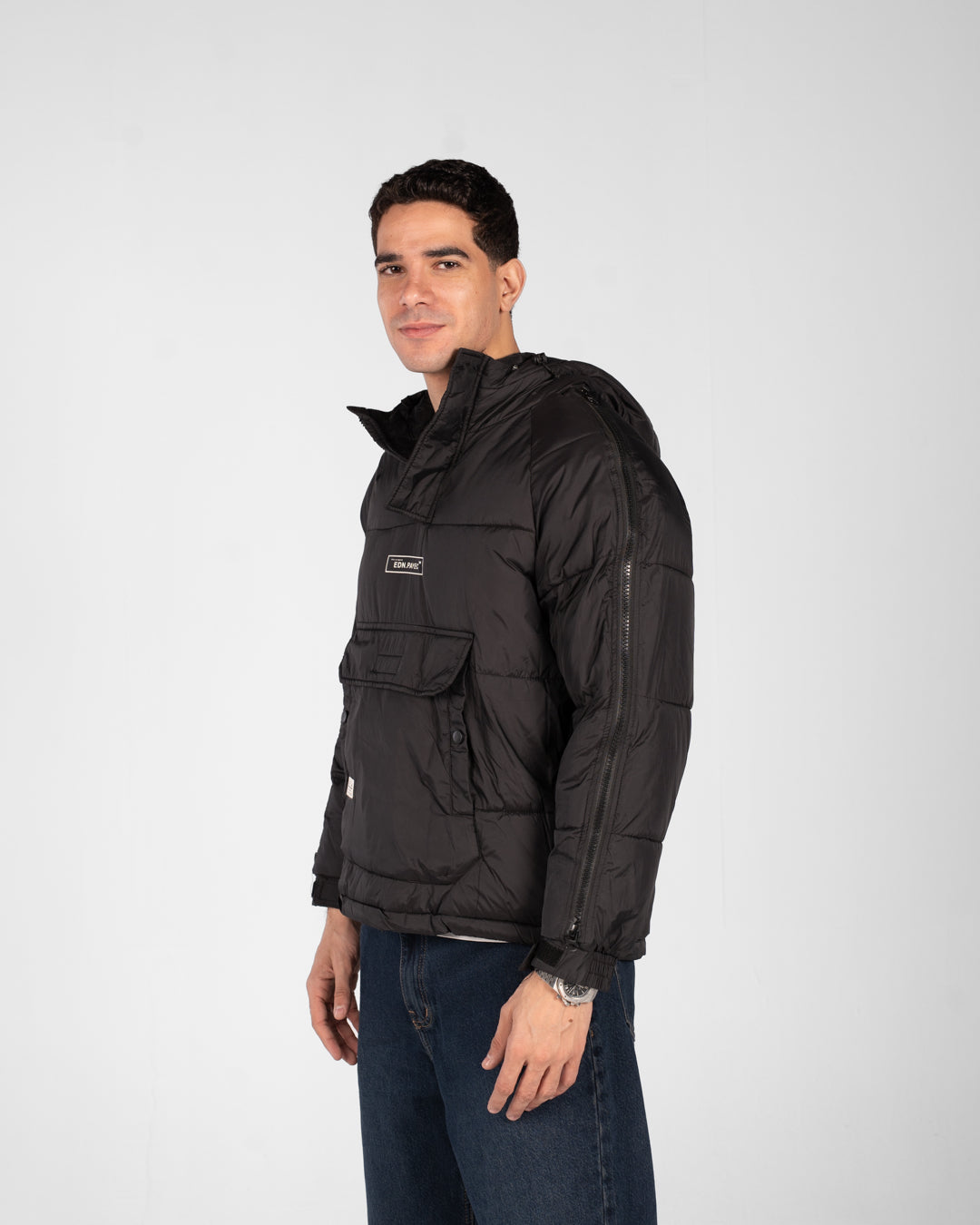 Men Water Proof Side Zipper Sweater